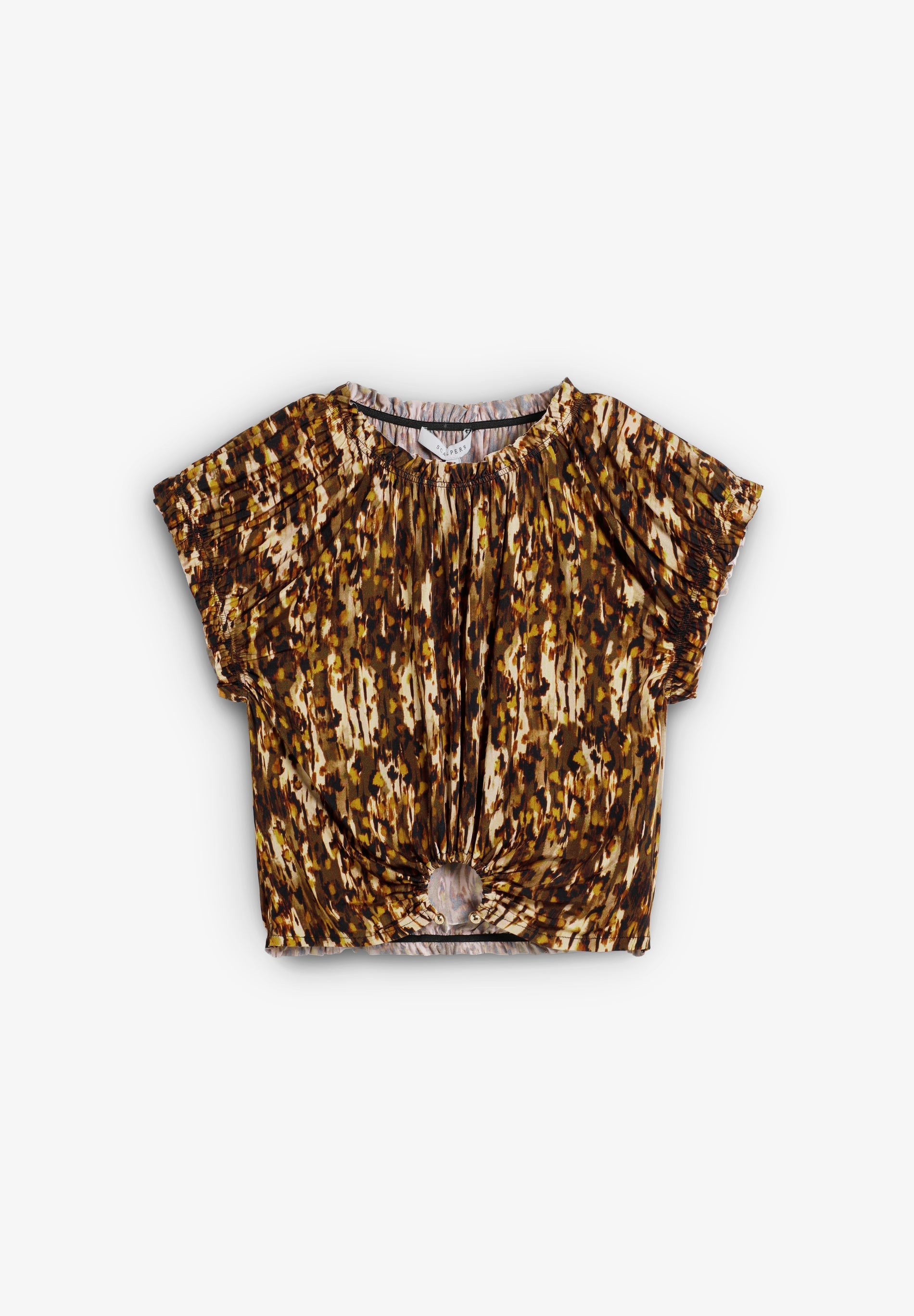 PRINTED BUCKLE TOP