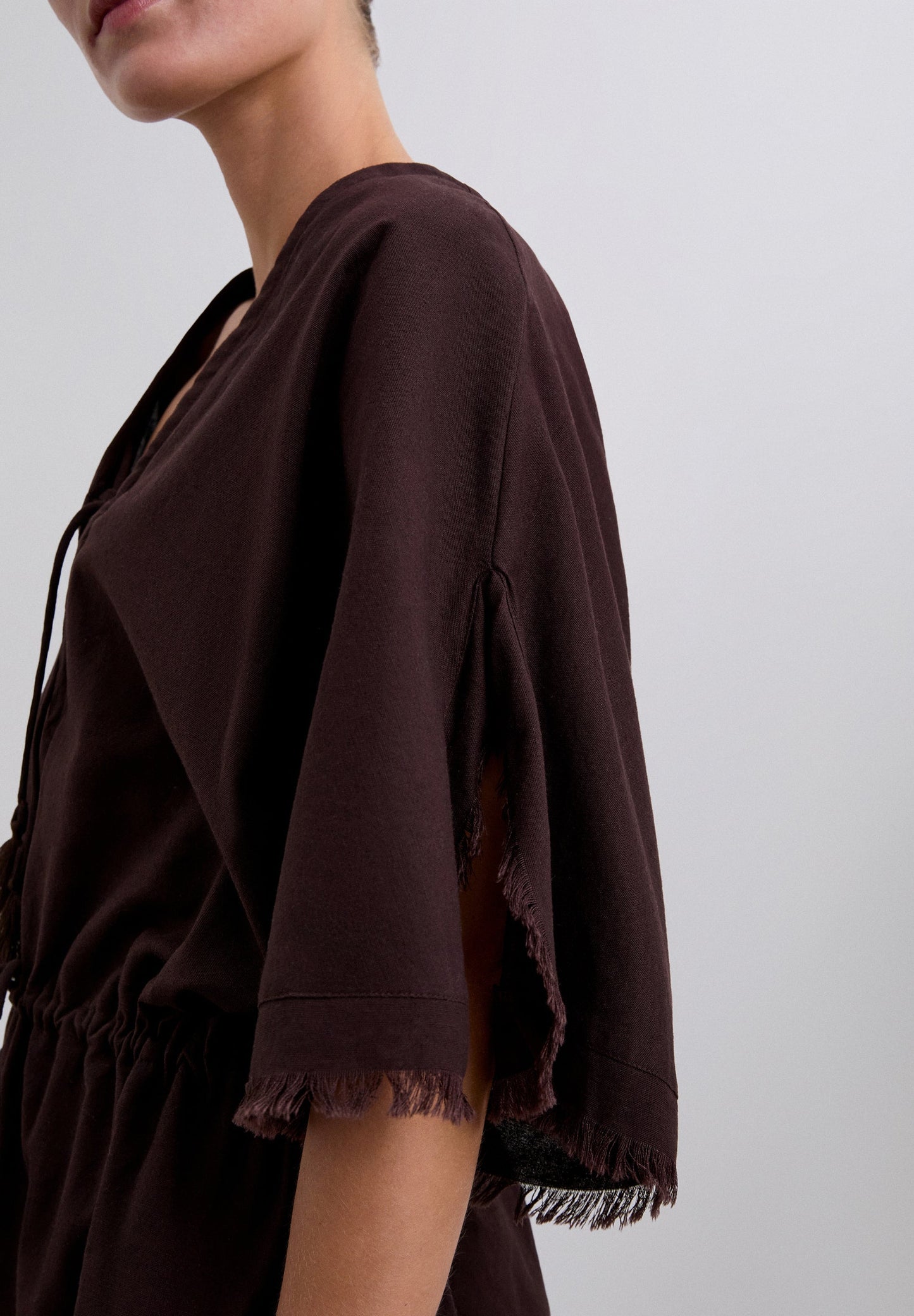 COMBINAISON AVEC FRANGES ET NŒUDS