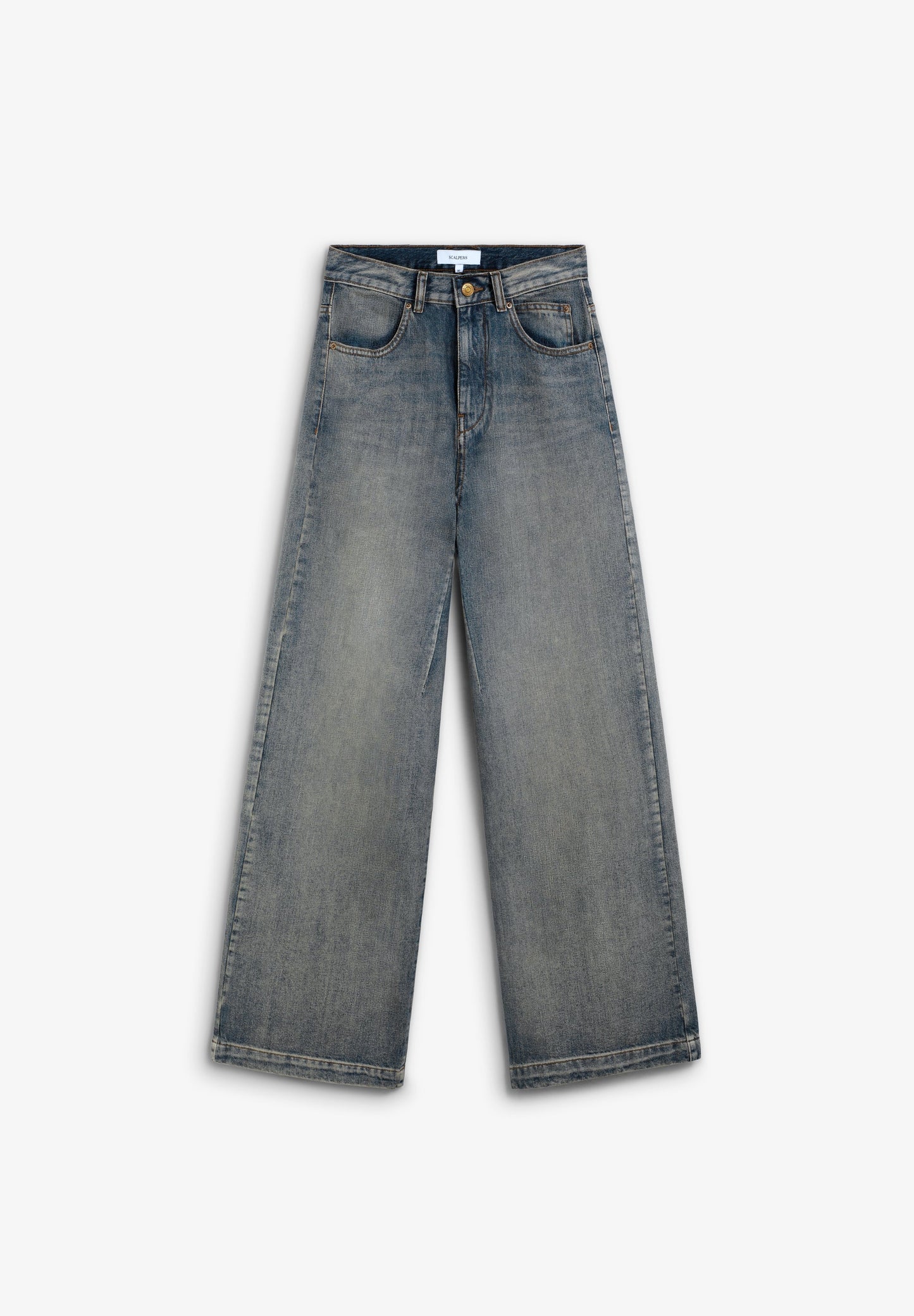 FULL-LENGTH-JEANS MIT HOHEM BUND