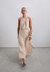 JUPE MIDI FRANGES