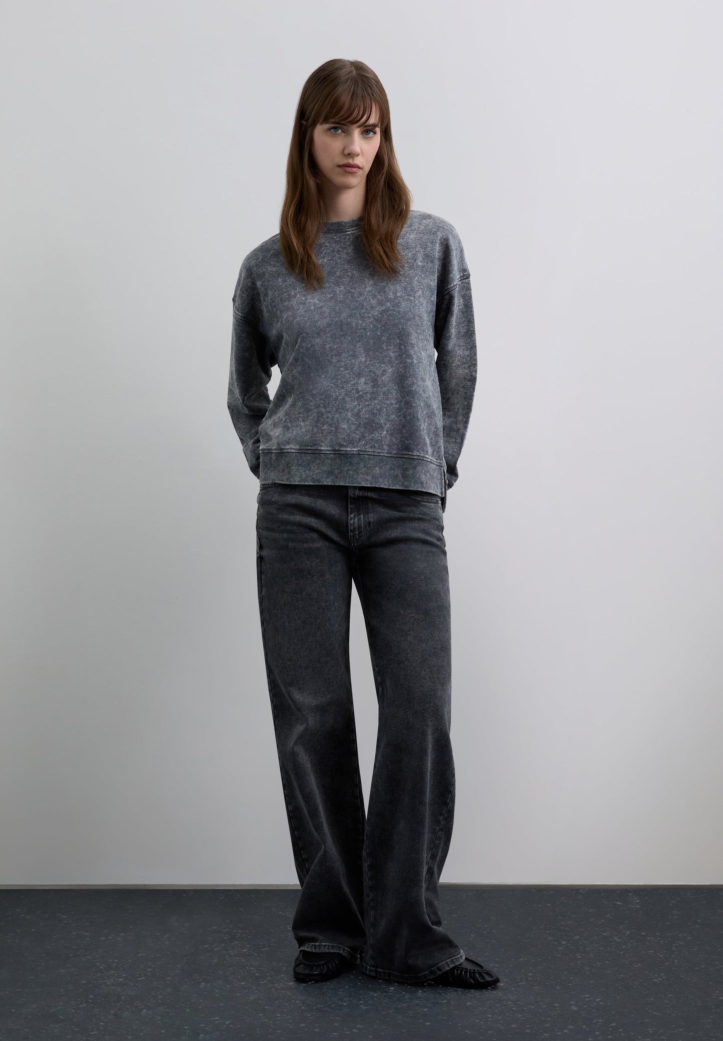 MARBLE-EFFECT SWEATSHIRT