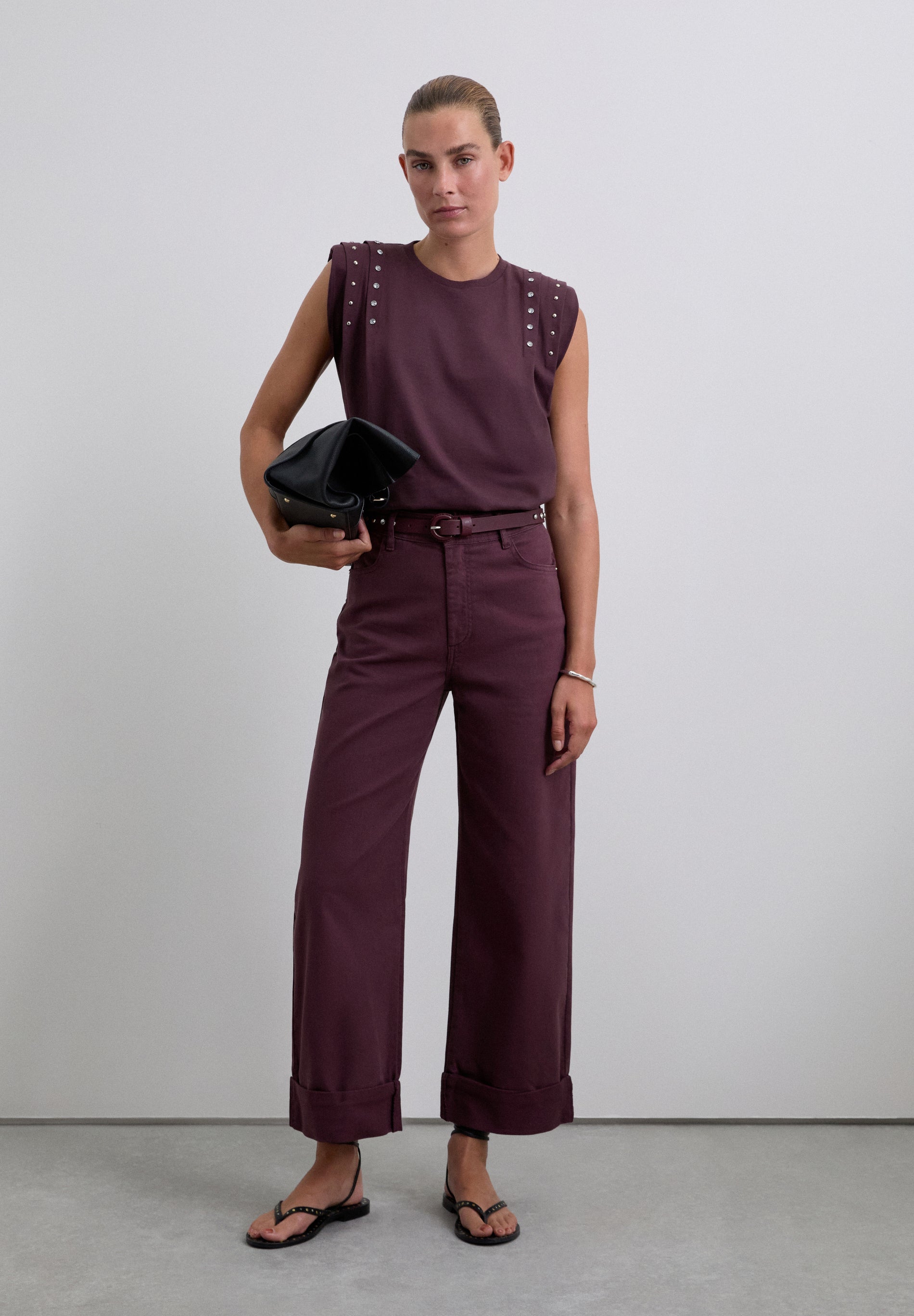 SCFOLDED DENIM PANT