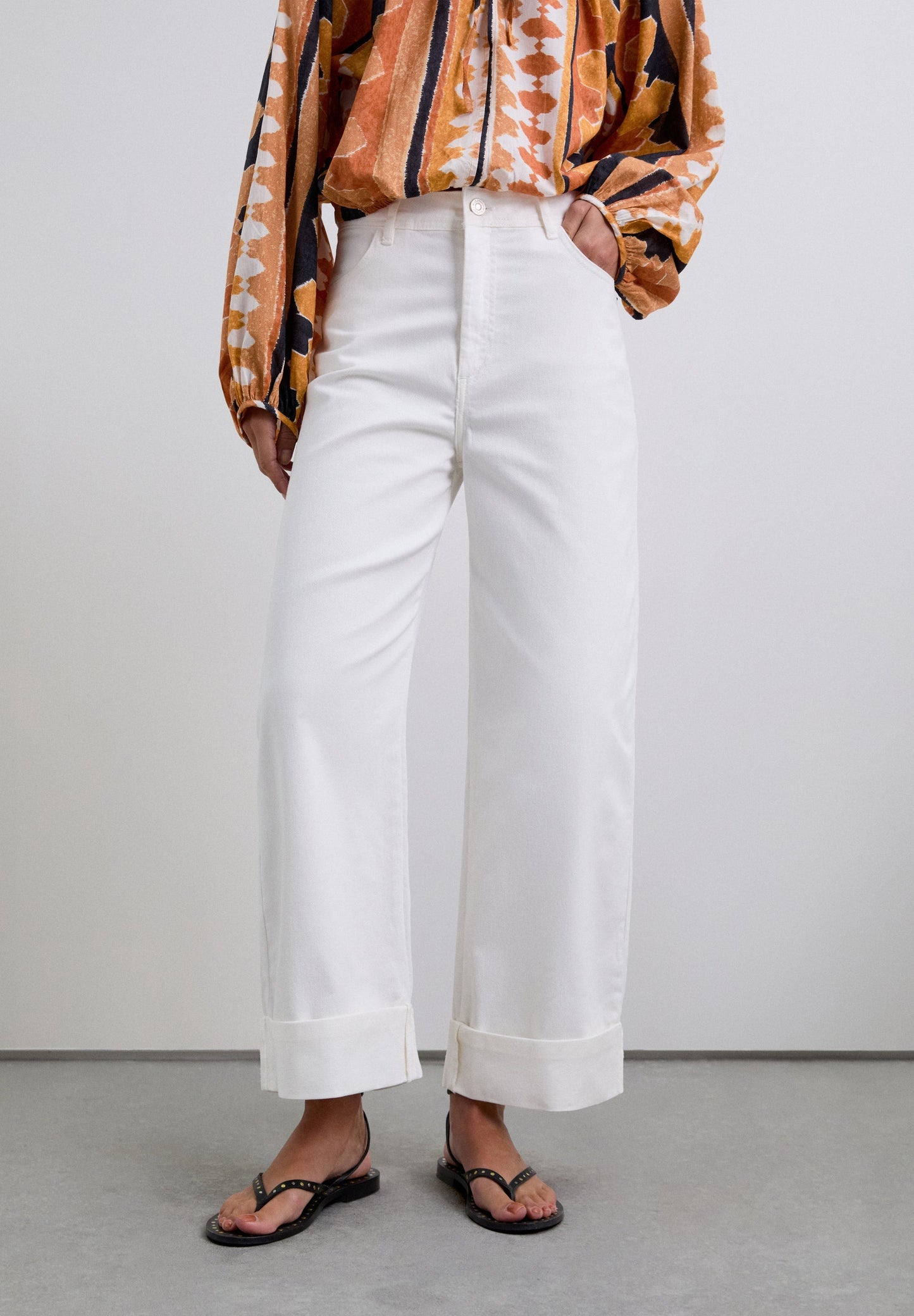 DENIM CULOTTE TROUSERS