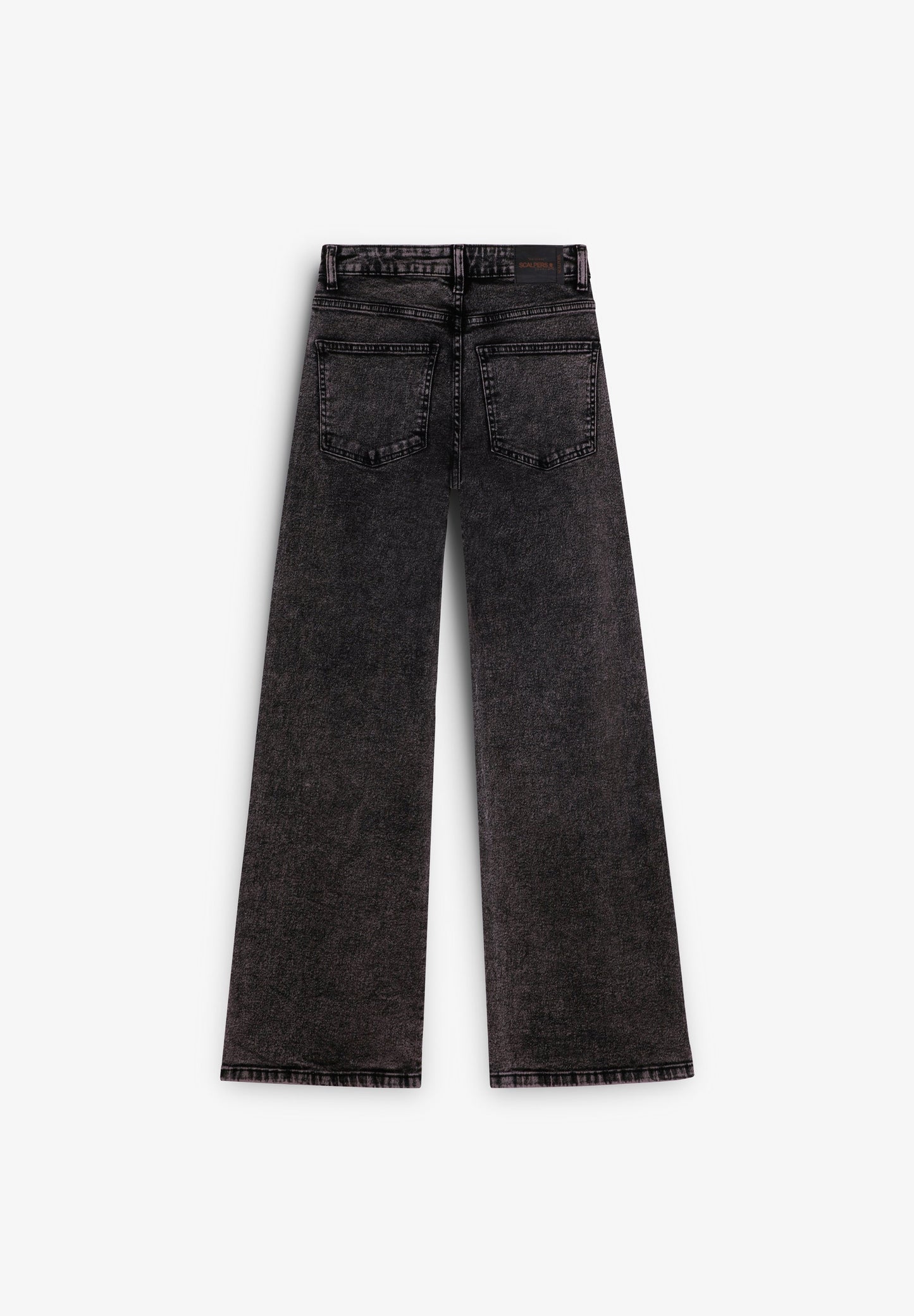 DENIM BROEK MET HALFHOGE TAILLE