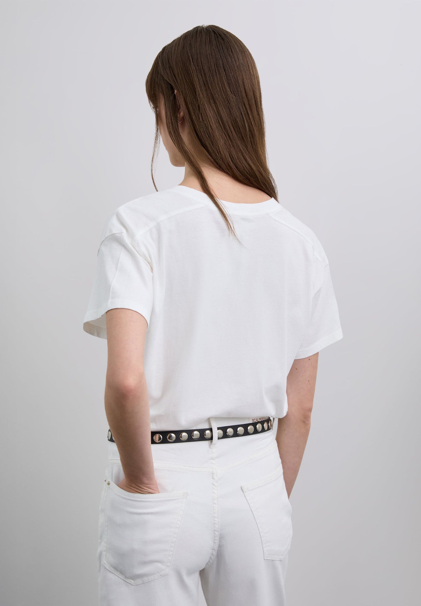 BASIC-T-SHIRT MIT V-AUSSCHNITT