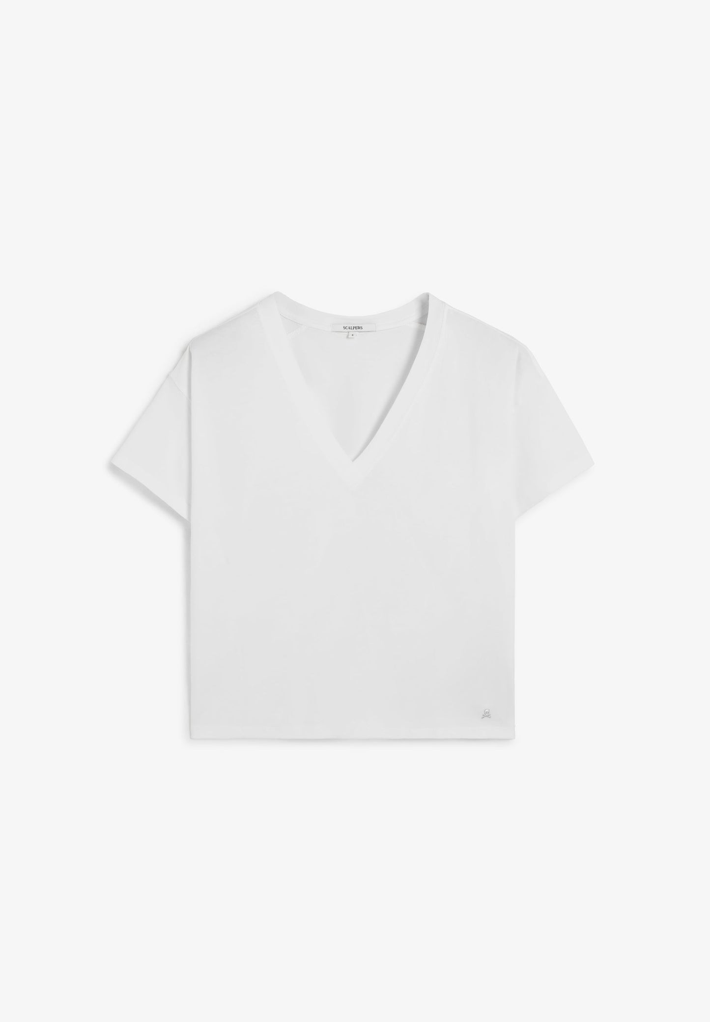 SCPLAINSKULLV TEE