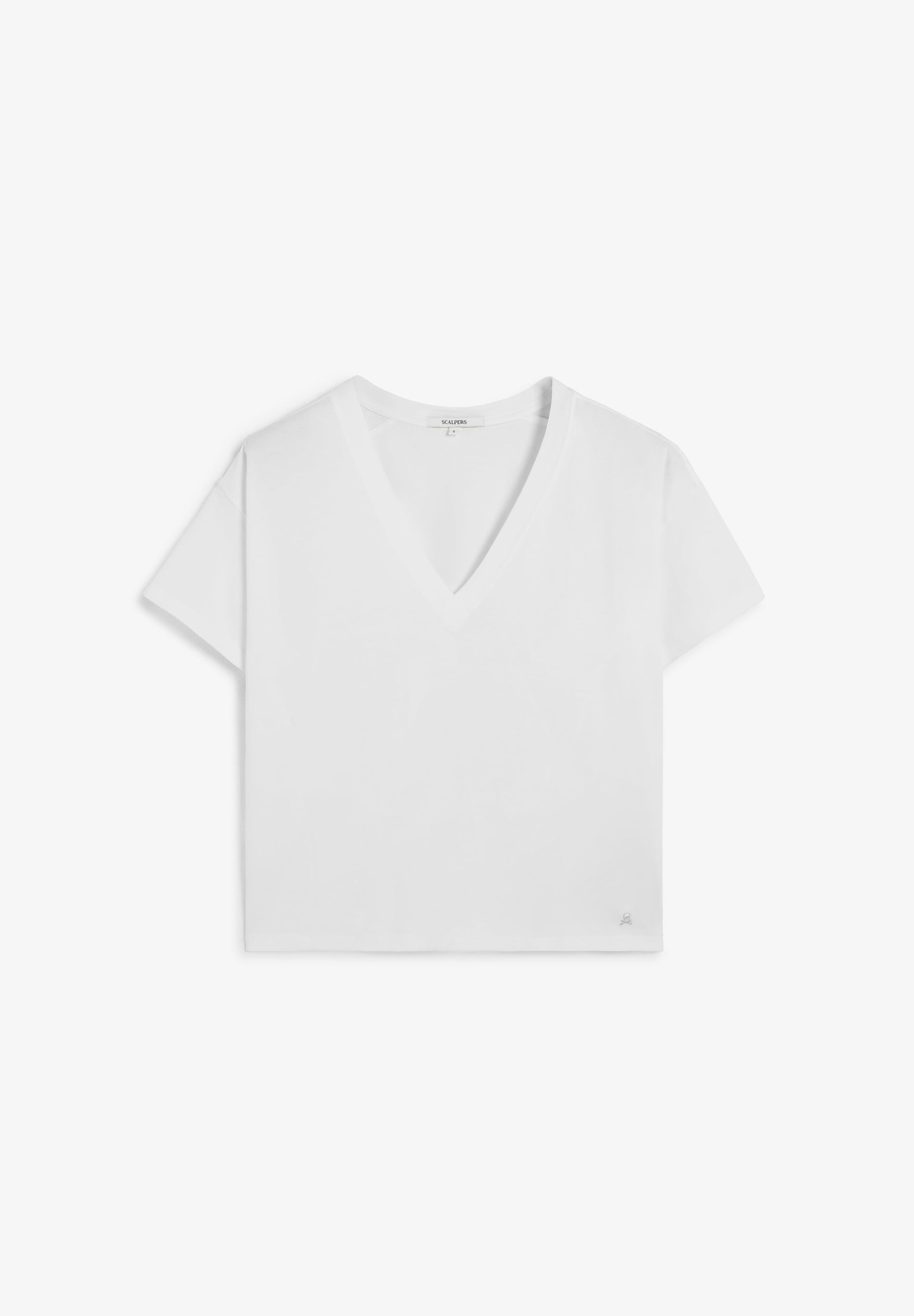 SCPLAINSKULLV TEE