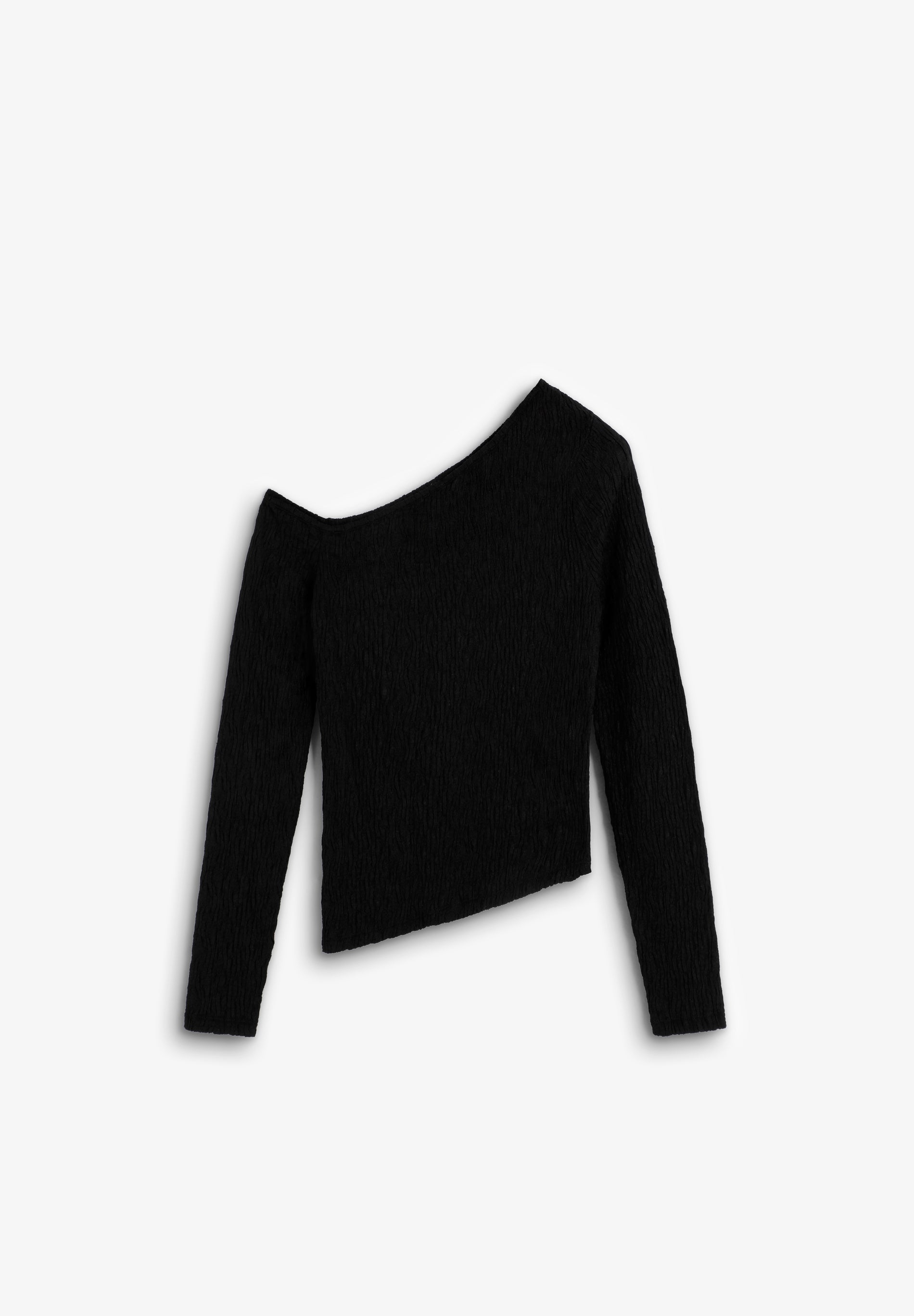 ASYMMETRIC OFF-THE-SHOULDER TOP