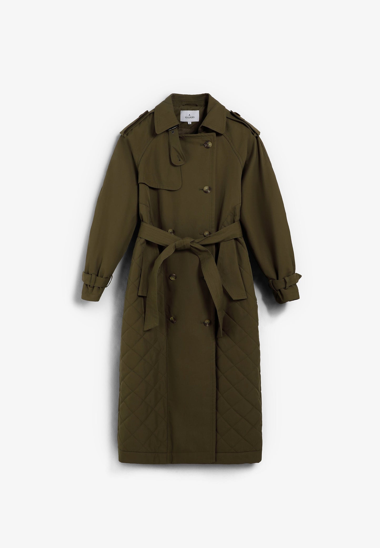 SCQUILTEDTRENCH COAT