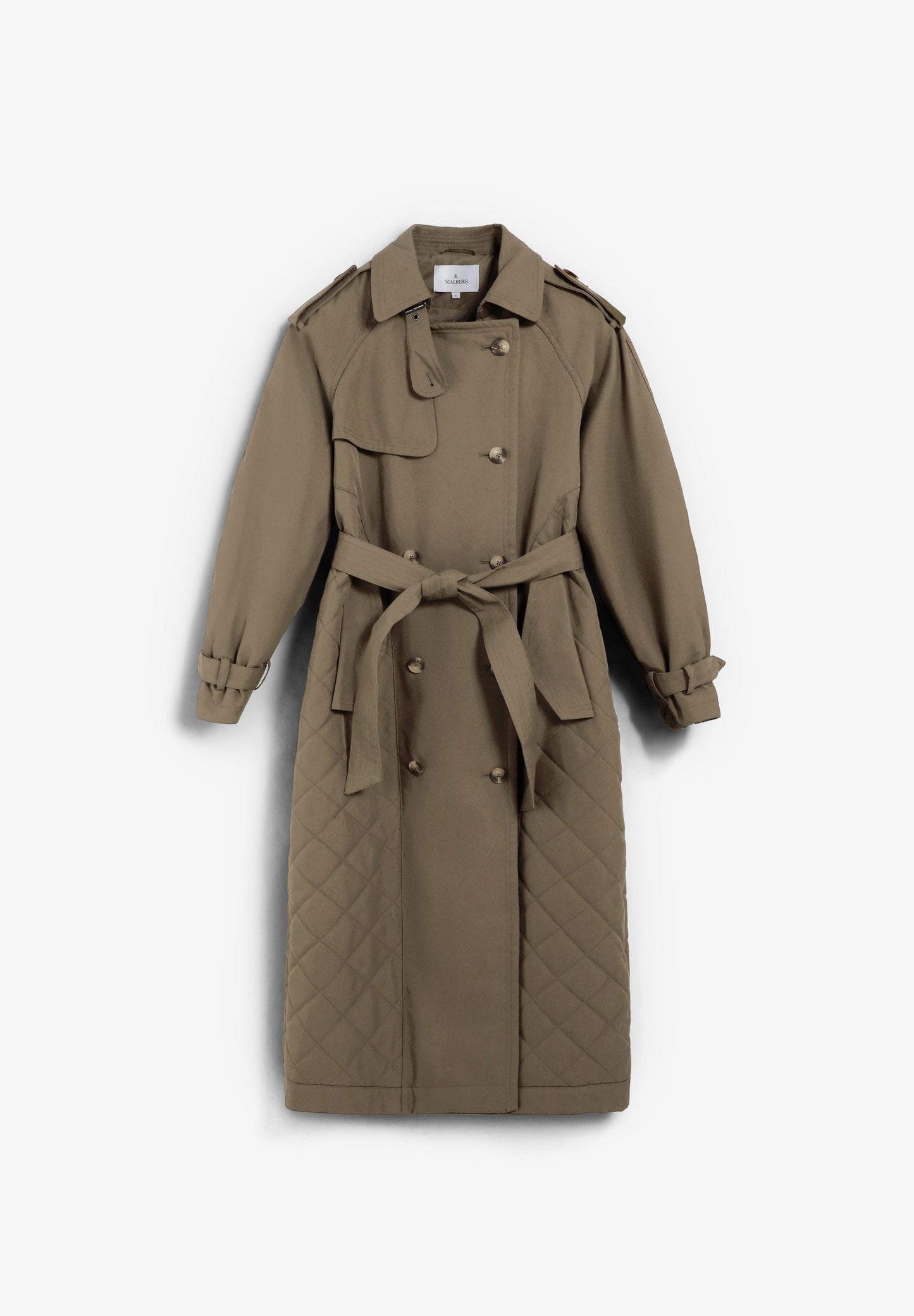 SCQUILTEDTRENCH COAT