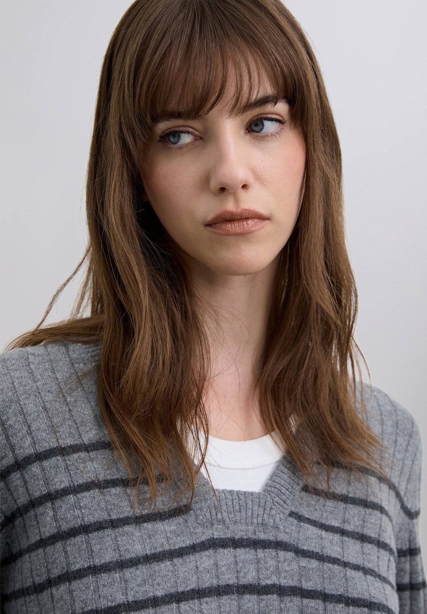 STRIPED RIBBED SWEATER