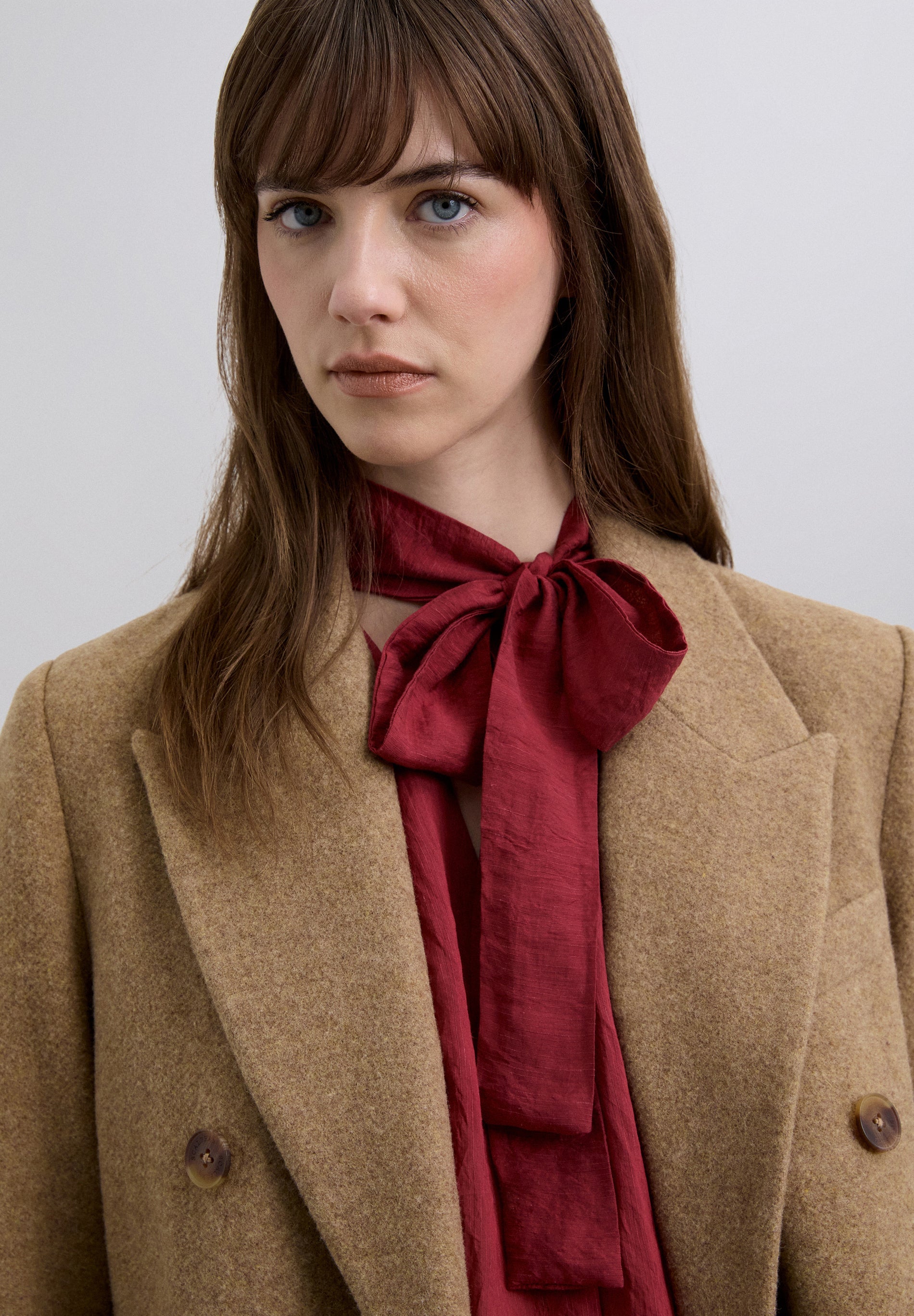 MANTEAU LONG MÉLANGE LAINE
