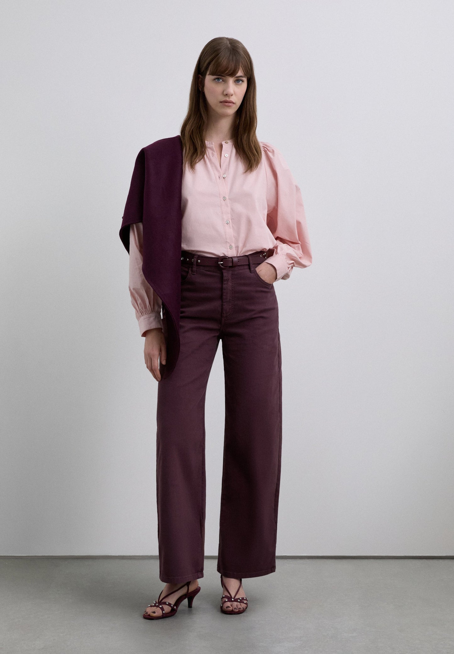 CAMISA POPELÍN MANGA ABULLONADA - Scalpers