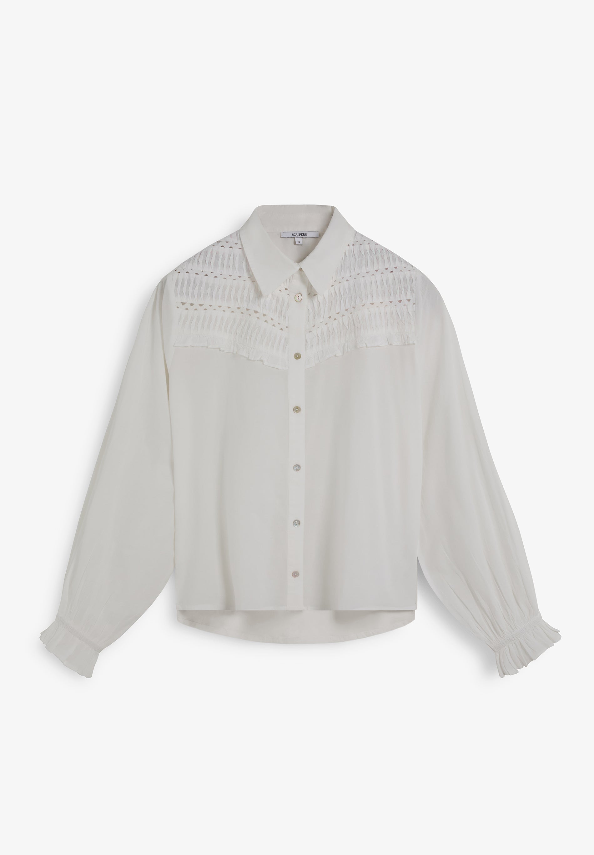 BLOUSE WITH YOKE DETAIL