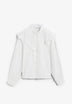 RUCHED BLOUSE WITH RUFFLES.