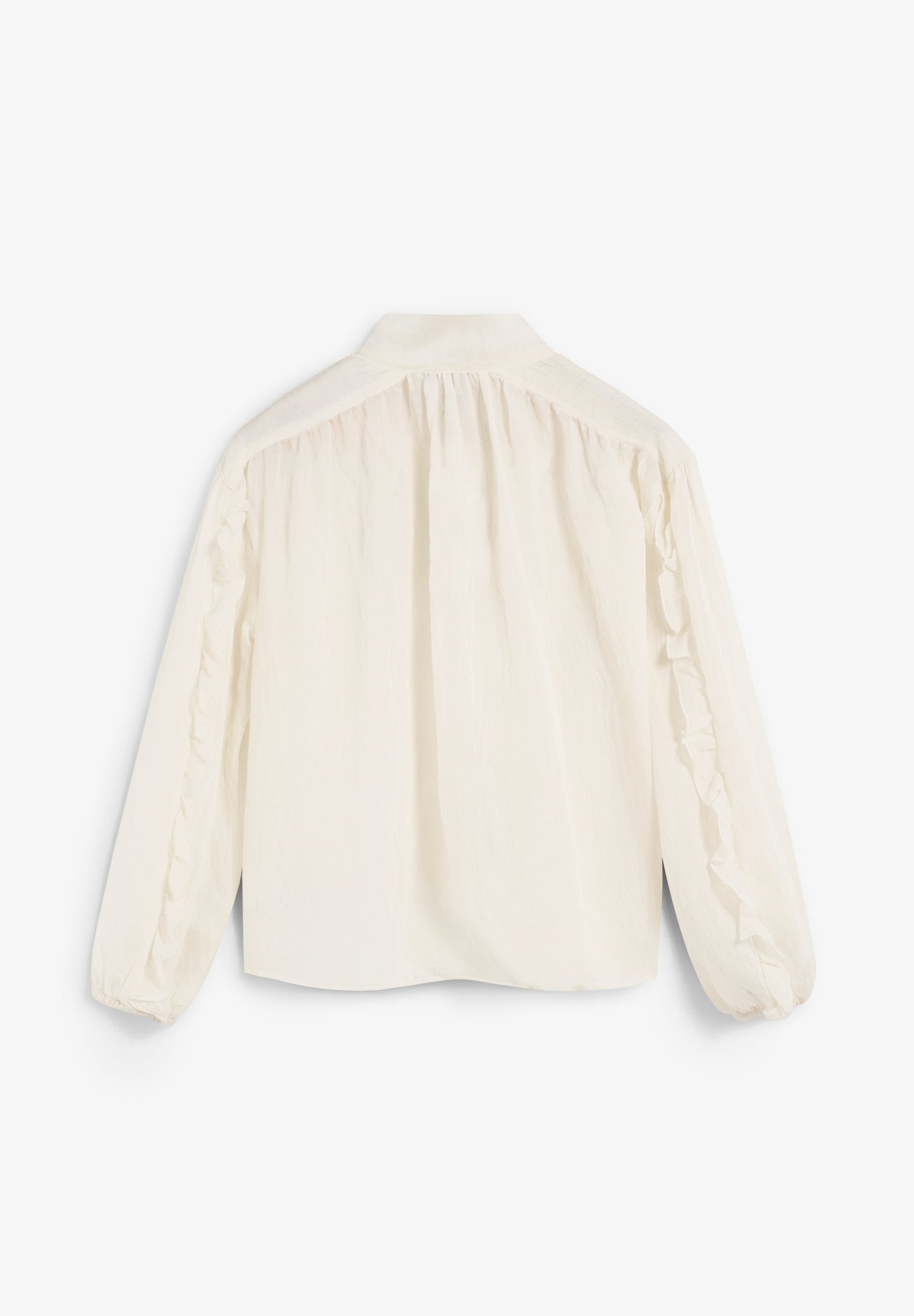 BLUSE MIT SCHLEIFE UND RAFFUNGEN