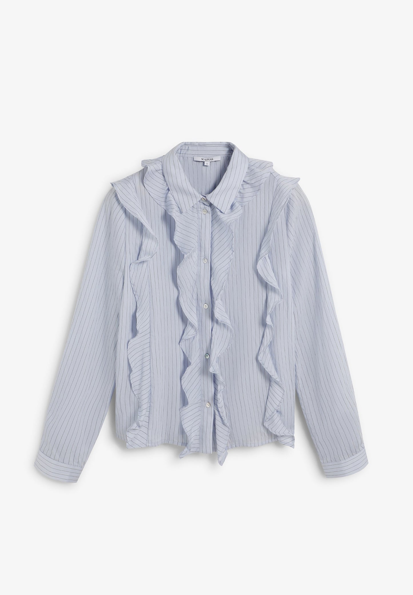 SCSTRIPESFRILL SHIRT