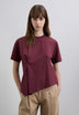 T-SHIRT ASYMÉTRIQUE COL ROND