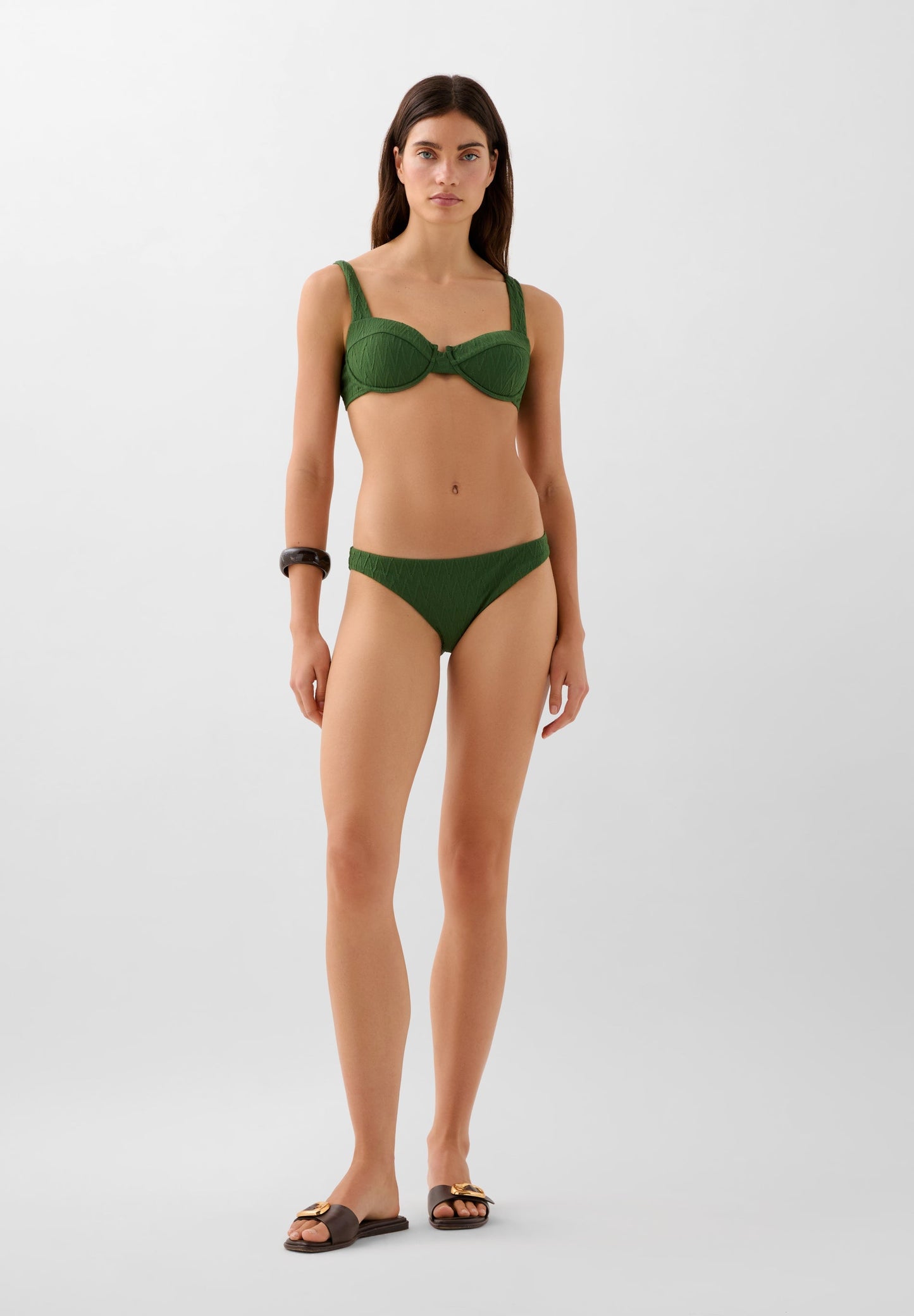 BAS DE BIKINI BALCONETTE VERT | ROBIN X SCALPERS