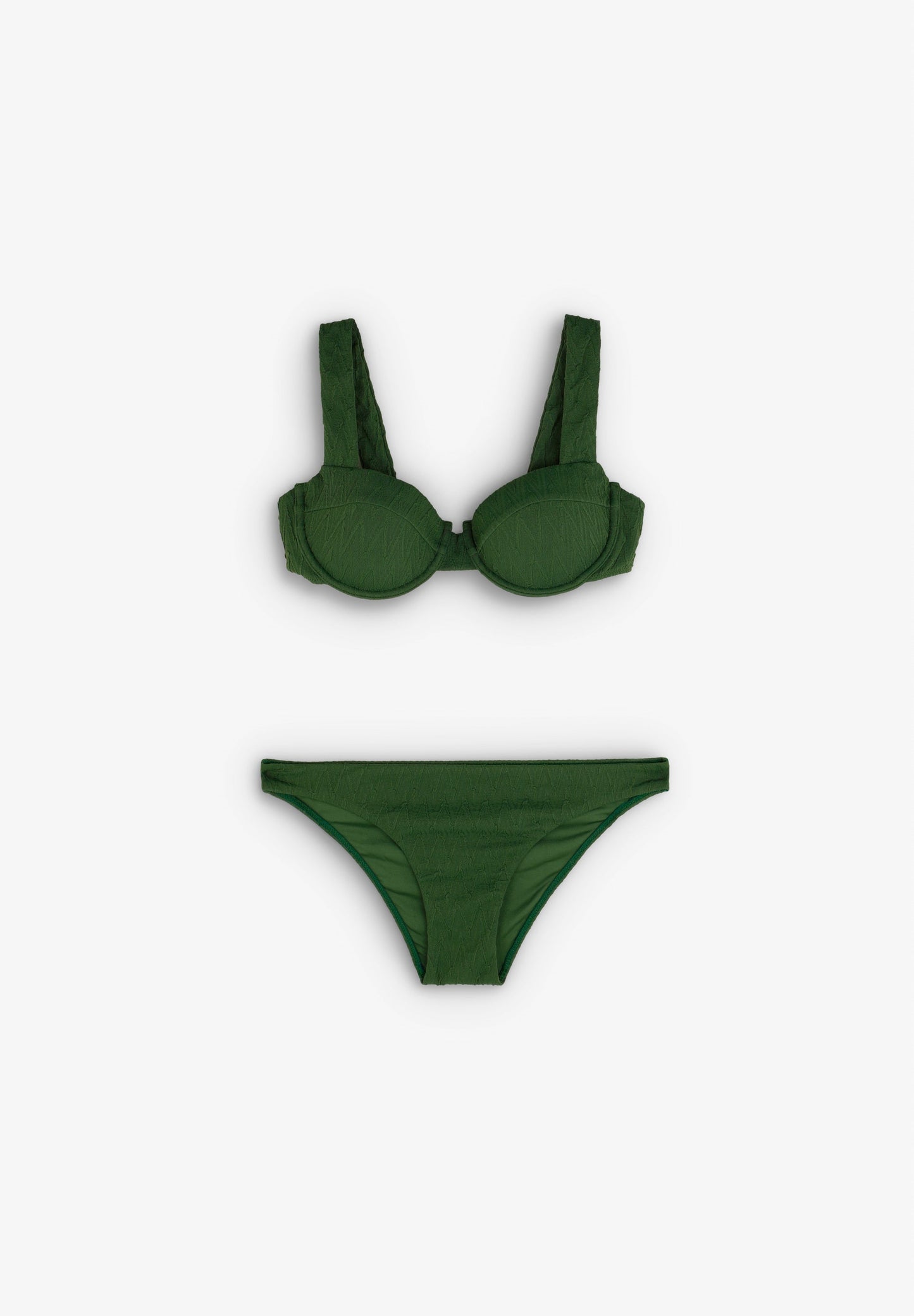 BAS DE BIKINI BALCONETTE VERT | ROBIN X SCALPERS
