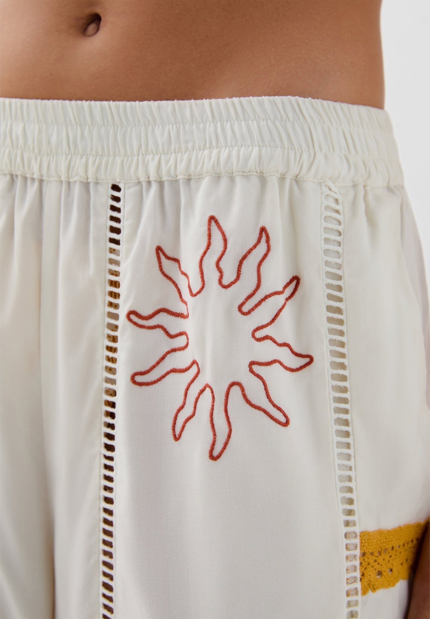 RELAXED EMBROIDERED TROUSERS | ROBIN X SCALPERS