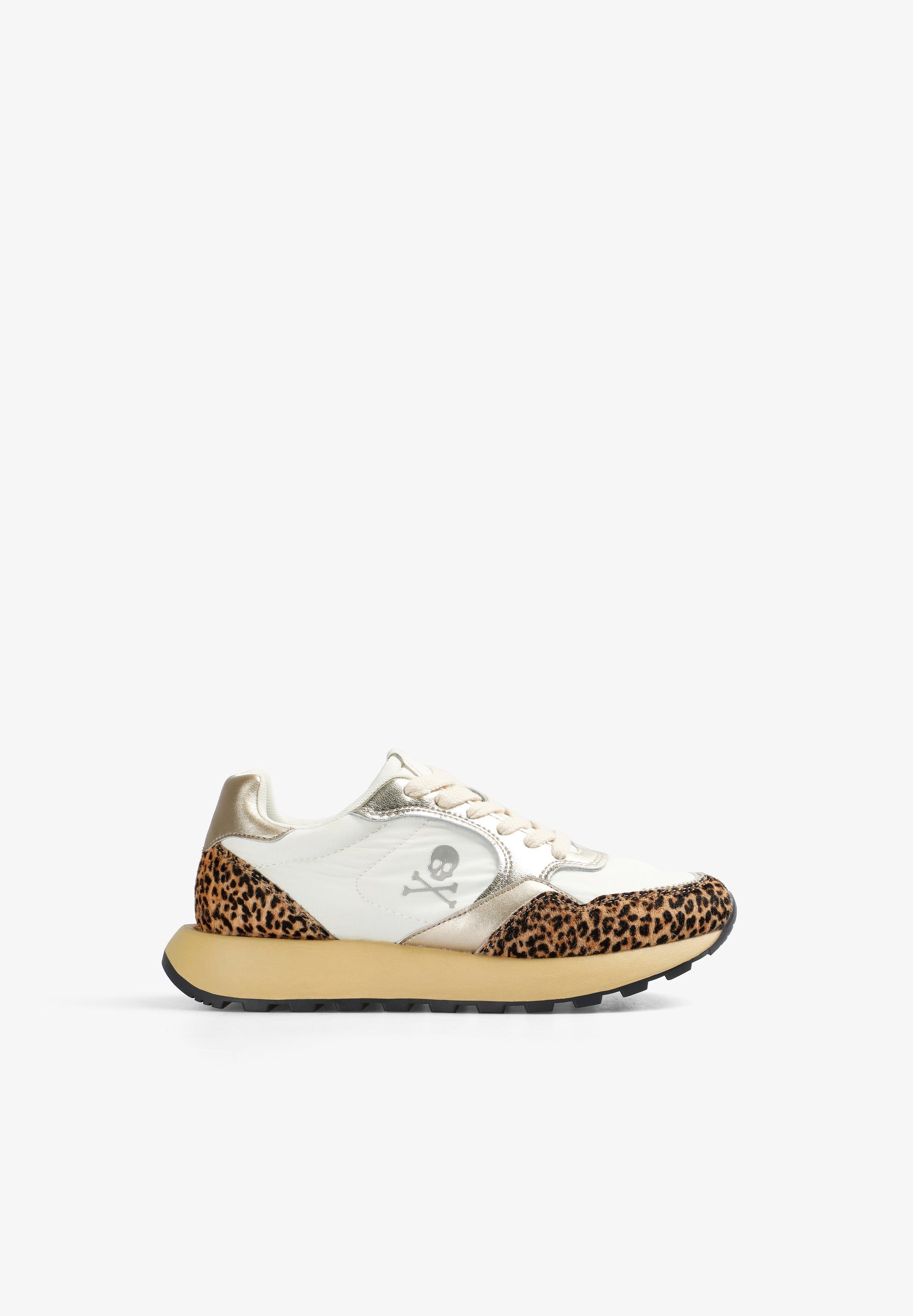 METALLIC-SNEAKER MIT ANIMAL-PRINT