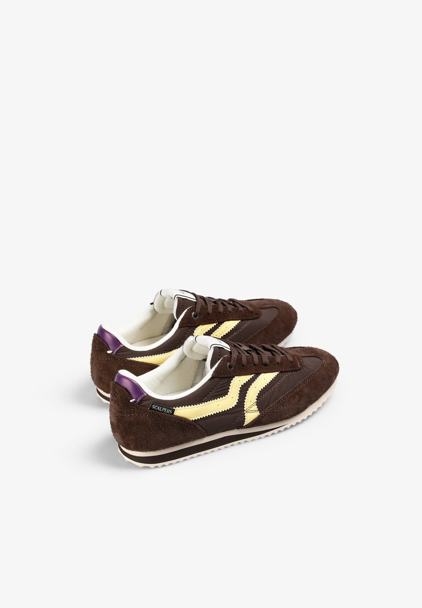 SNEAKER AUS FARBLICH ABGESETZTEM WILDLEDER