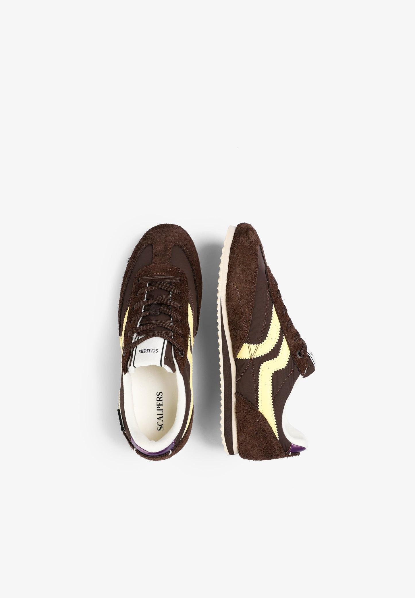 SNEAKER AUS FARBLICH ABGESETZTEM WILDLEDER