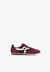SNEAKERS PELLE SCAMOSCIATA CONTRASTO