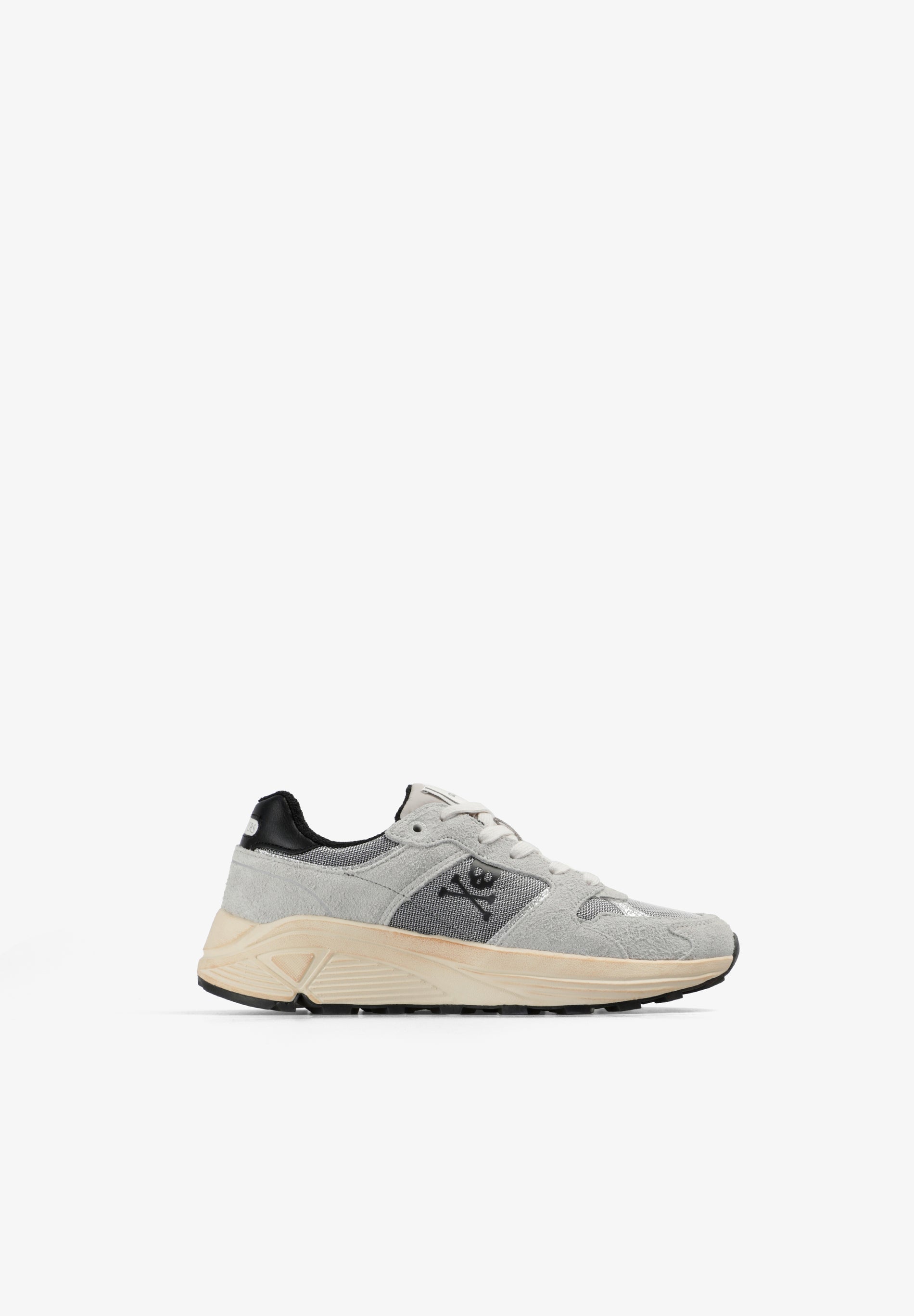 CONTRAST SUEDE SNEAKERS