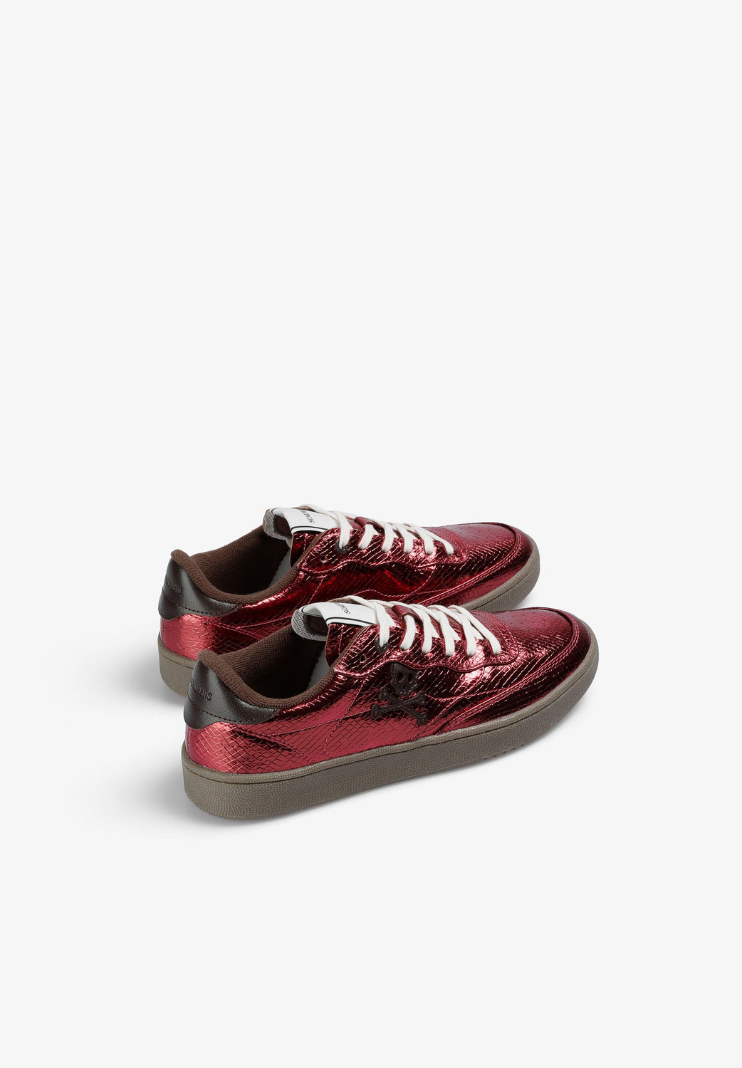 SNEAKERS METALIZADAS TEXTURA SERPIENTE - Scalpers