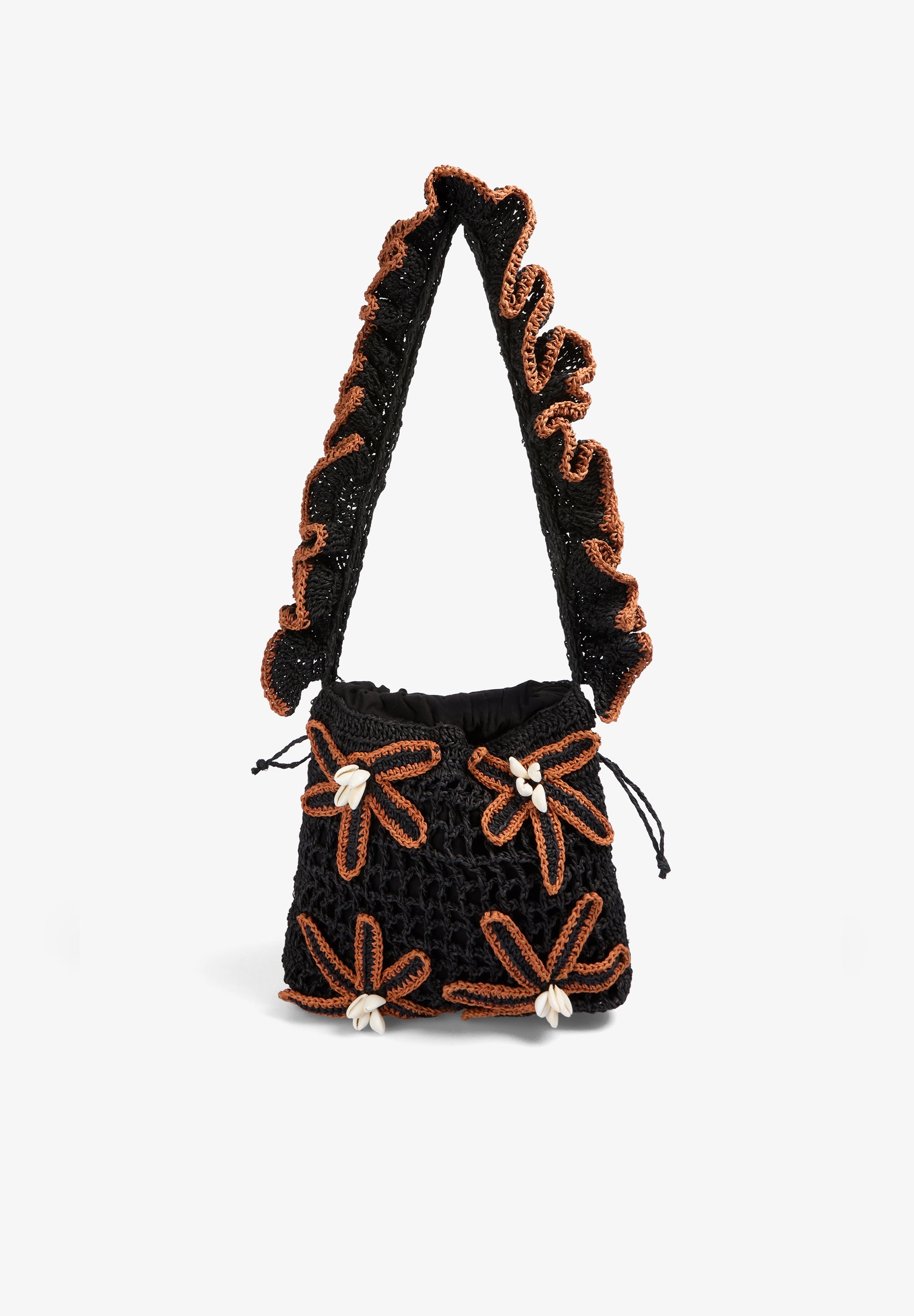 SAC EN RAPHIA FLEURS CONTRASTANTES