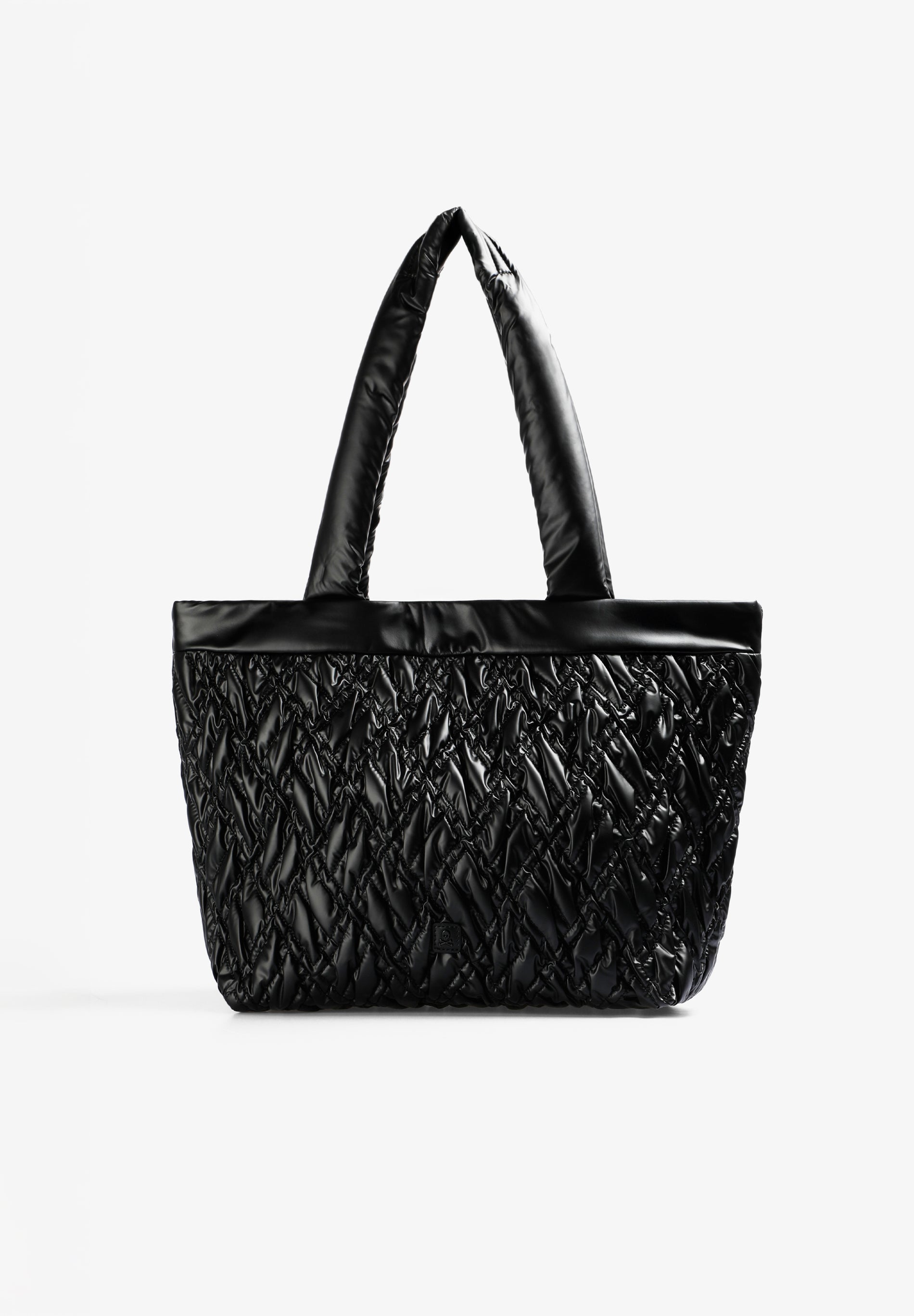 GESTEPPTE SHOPPERTASCHE MIT TOTENKOPF