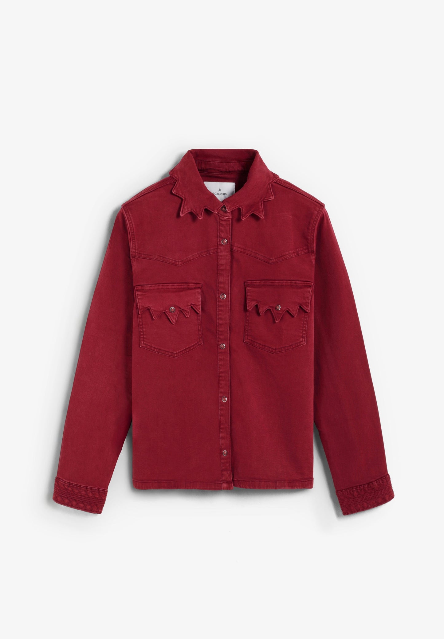 SCSCALLOPSTICHING DENIM SHIRT