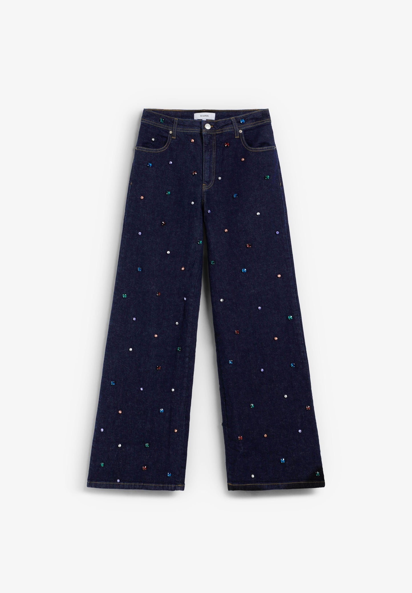 PANTALON DENIM AVEC PERLES