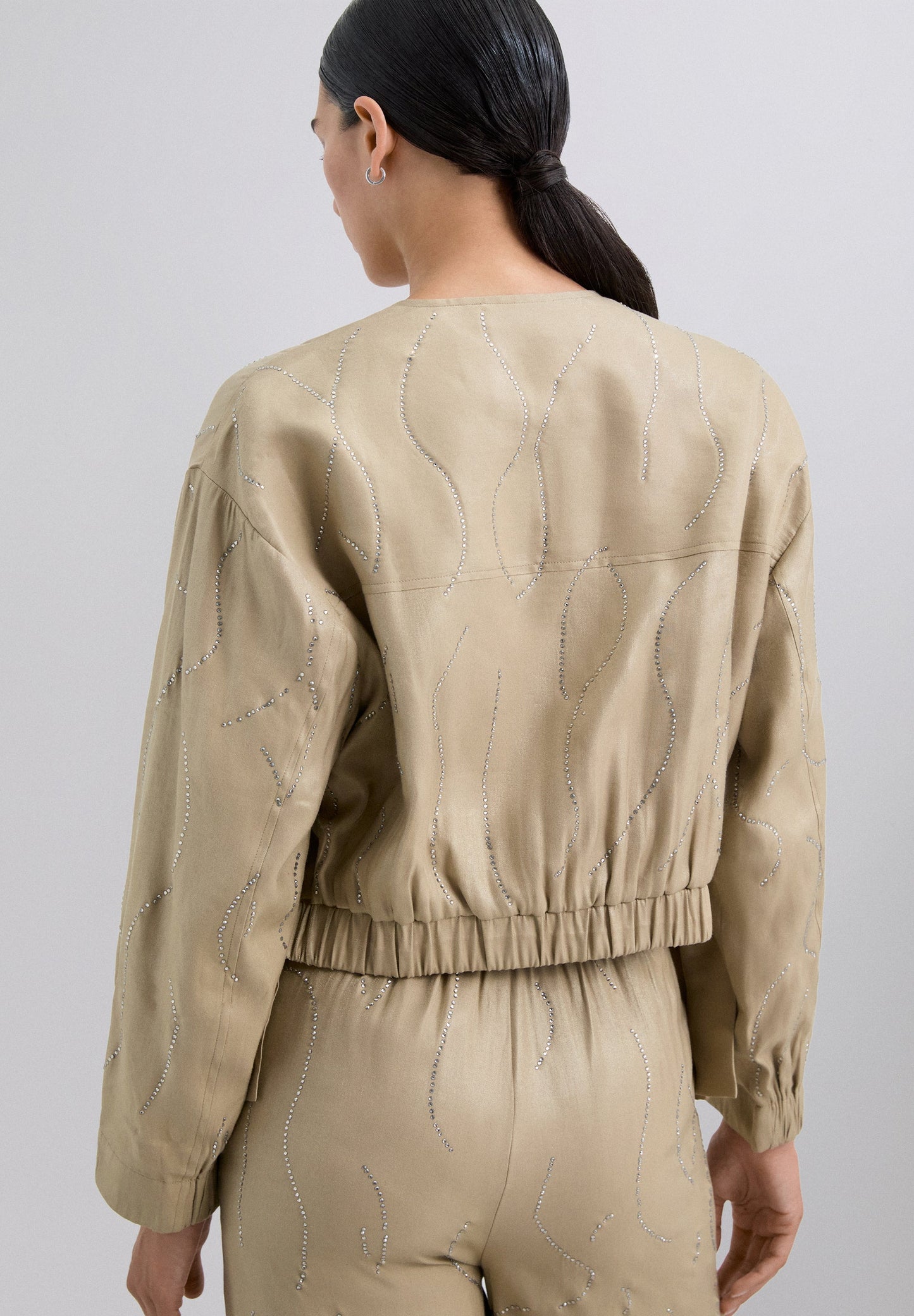 RHINESTONE BOMBER JACKET