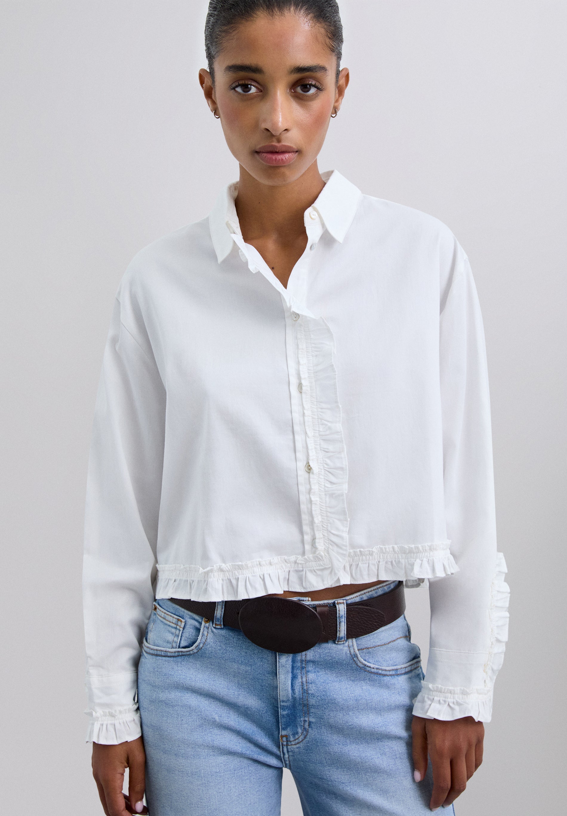 SCJOYRUFFLE SHIRT