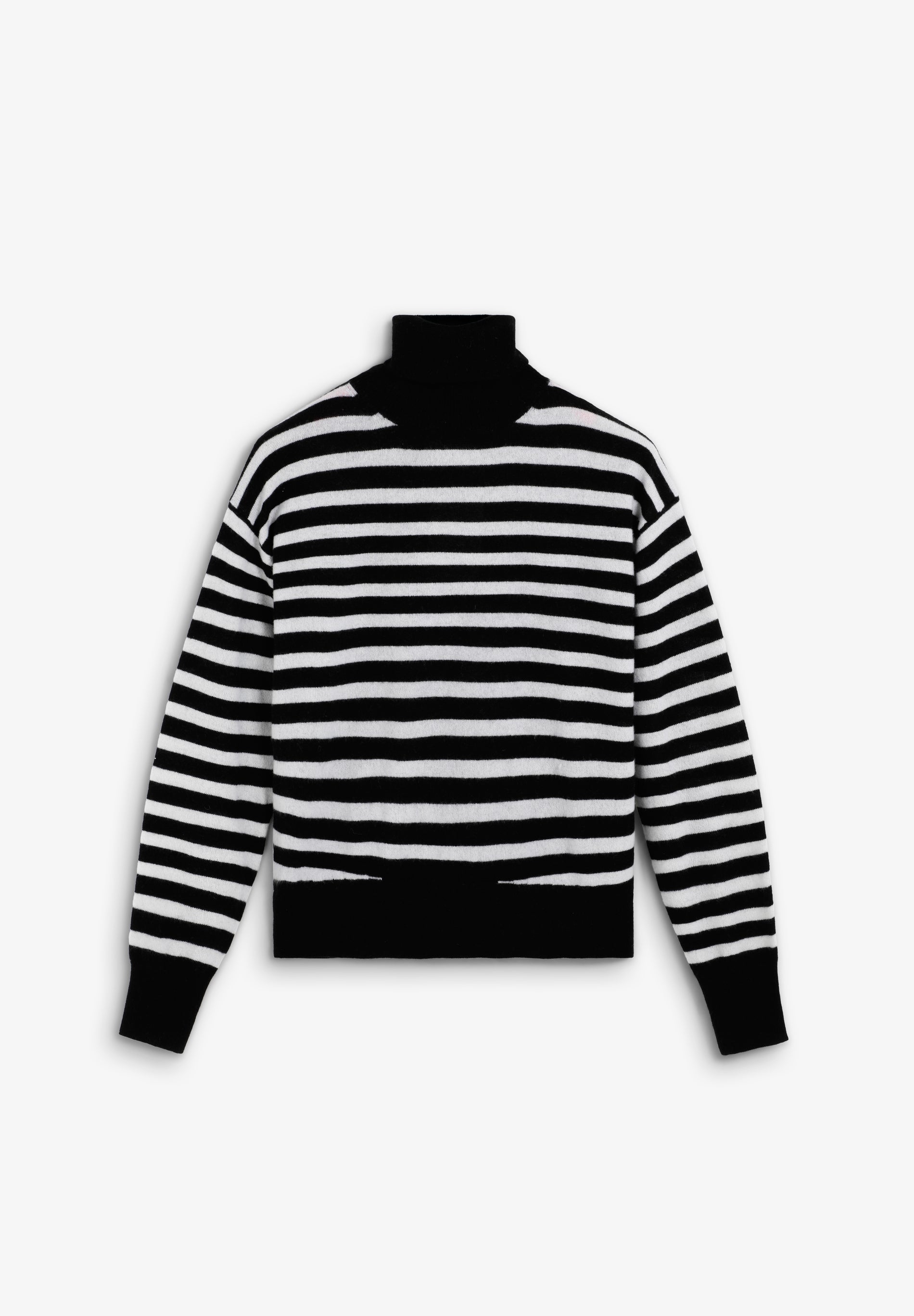PULLOVER MIT UMLEGEKRAGEN AUS WOLLE
