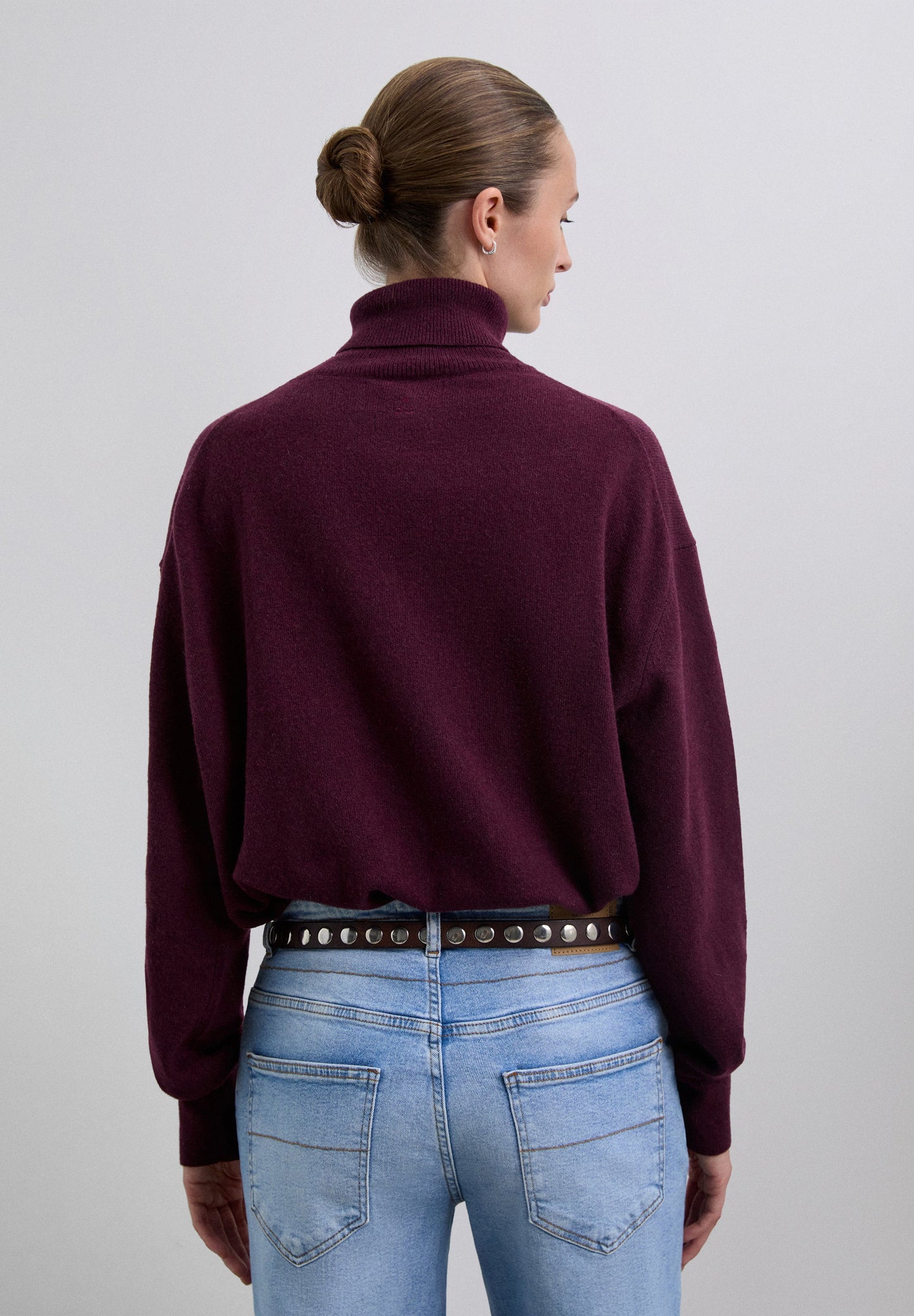 PULL COL ROULÉ LAINE