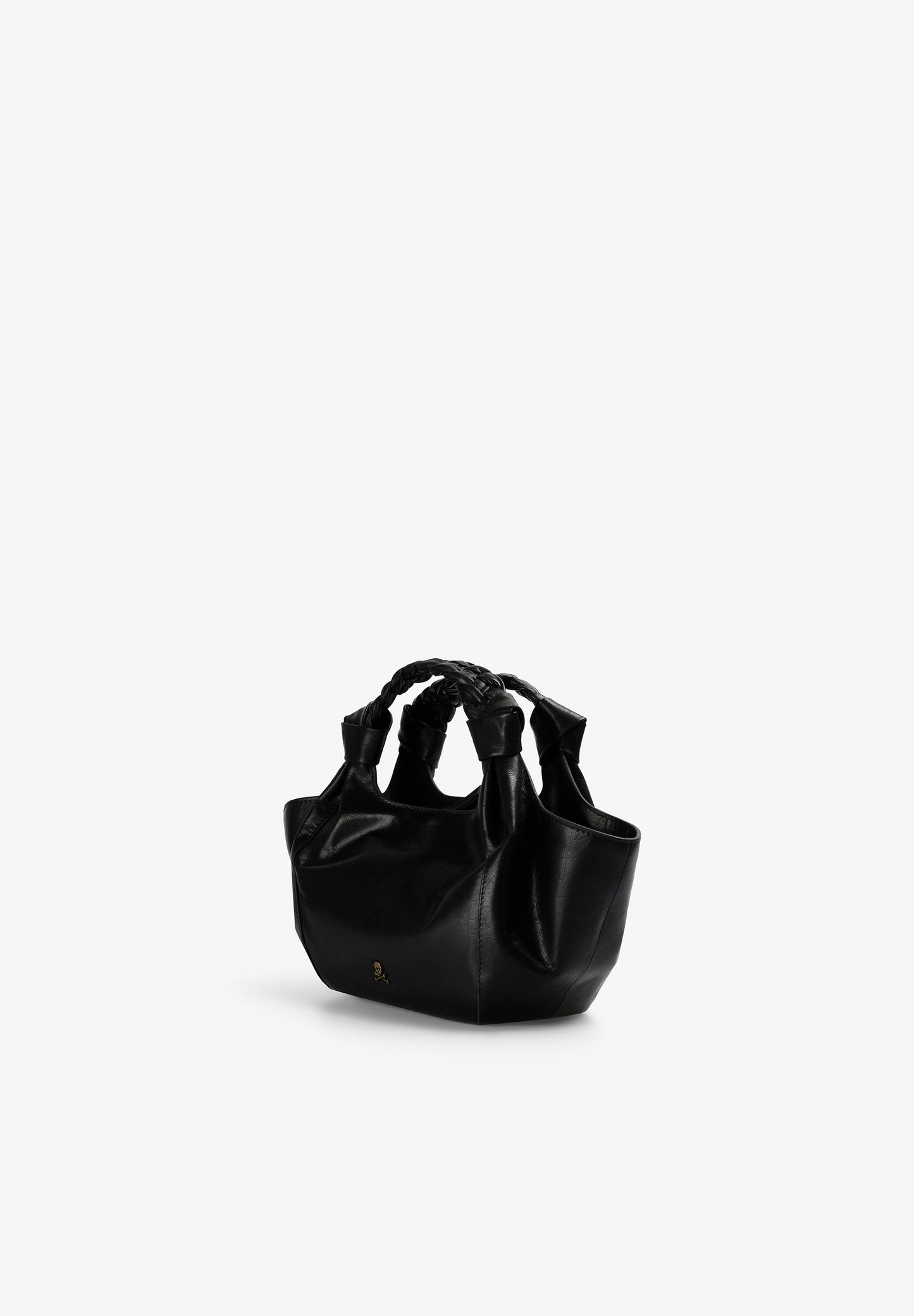 MINI-SAC CUIR POIGNÉE TRESSÉE