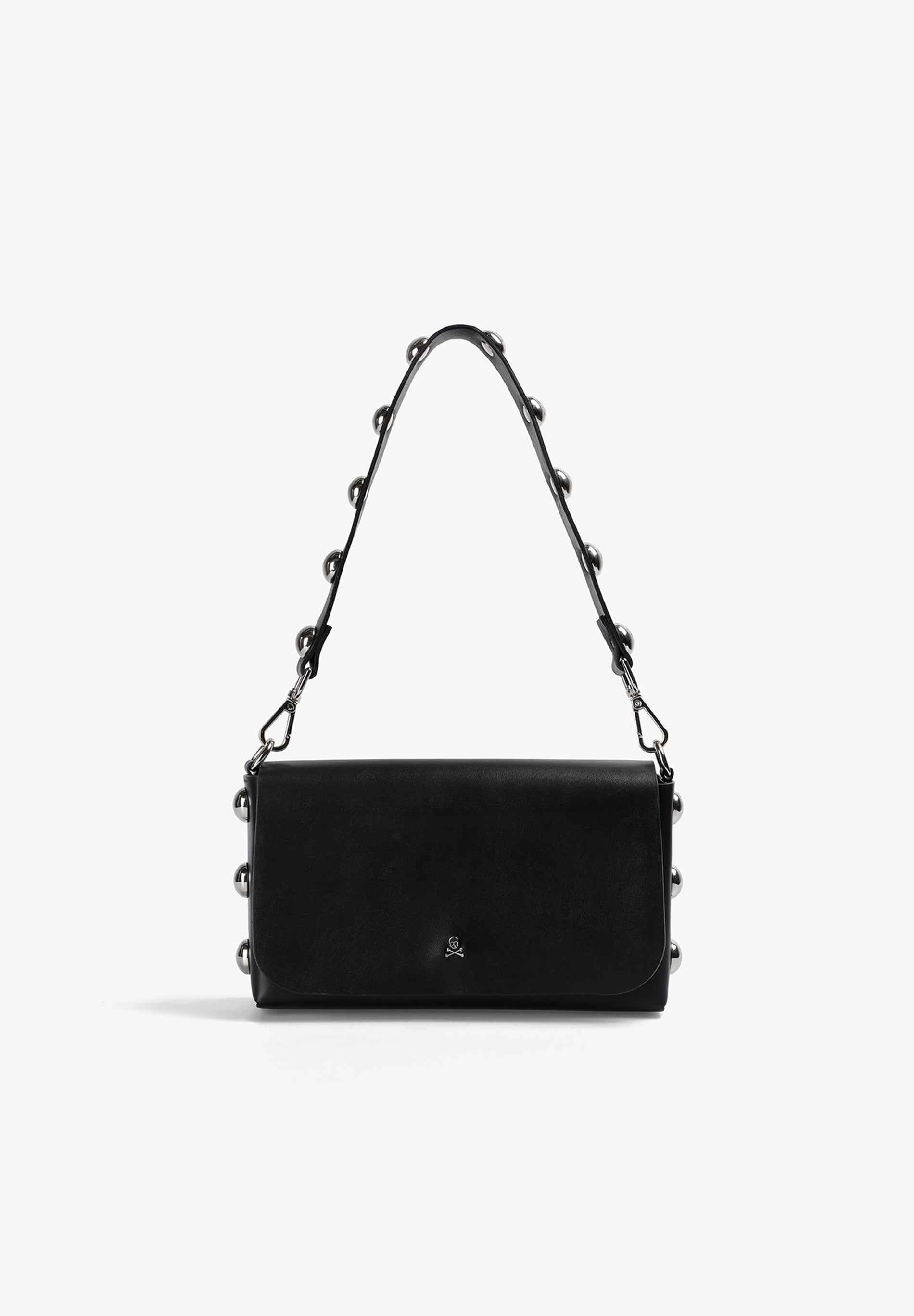 MINI-TASCHE AUS 100 % LEDER MIT NIETEN