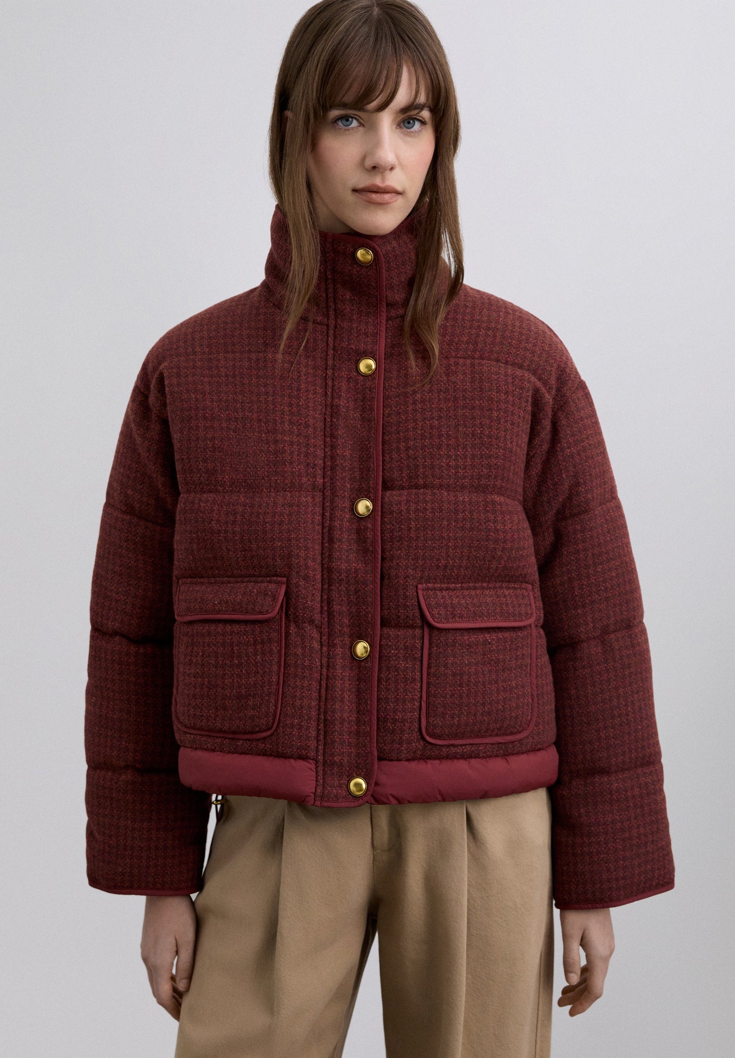 BLOUSON BOMBER MATELASSÉ CARREAUX