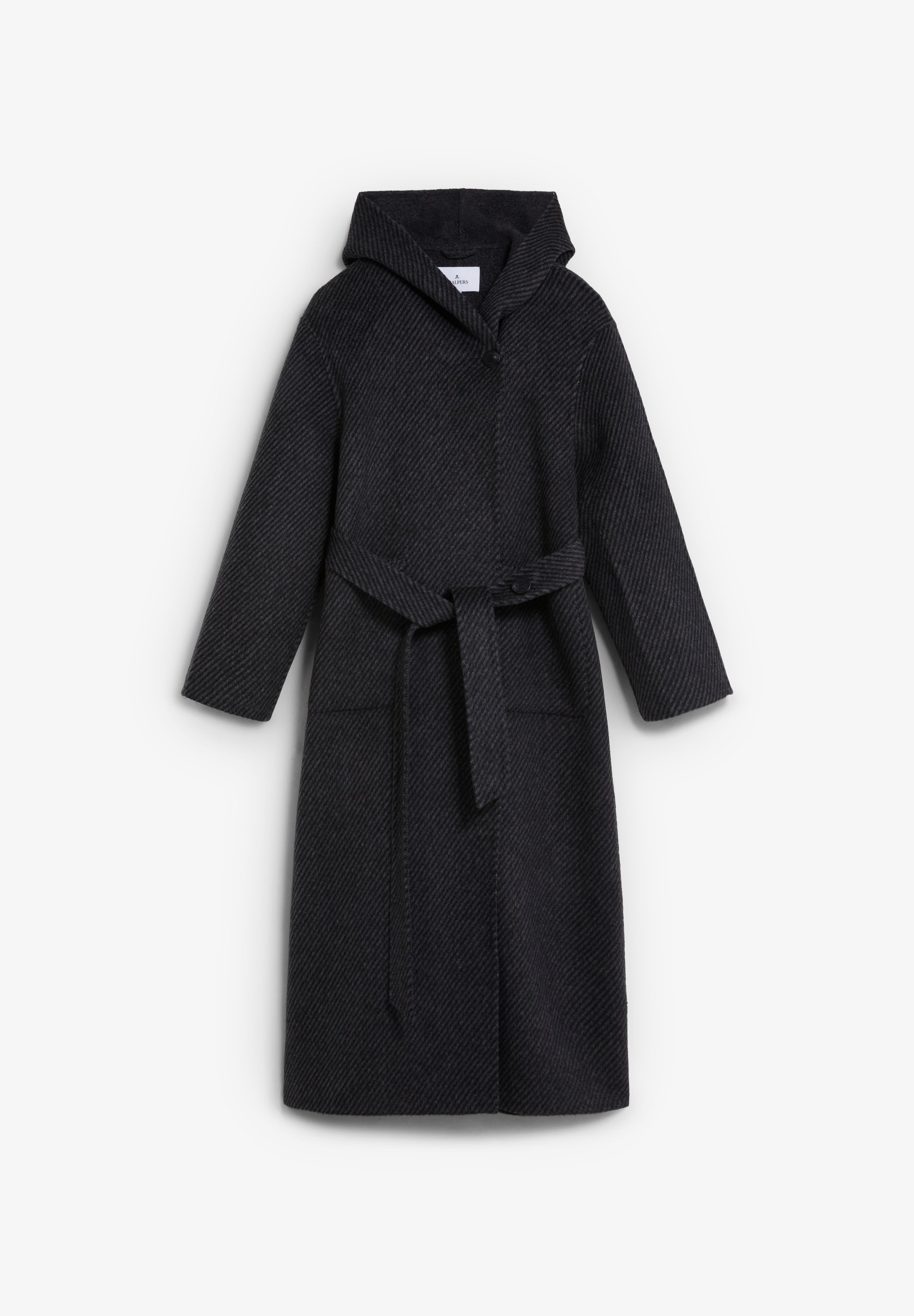 MANTEAU LONG LAINE CAPUCHE