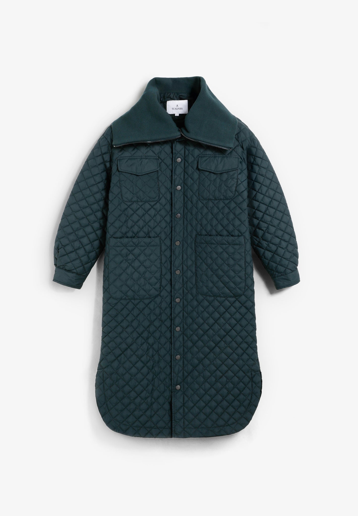 SCKNITLONGPUFFER COAT