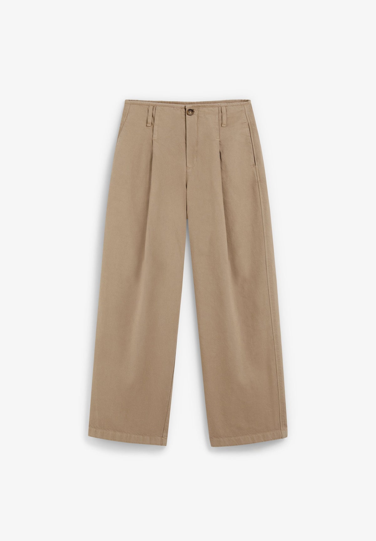 DARTED COTTON TROUSERS