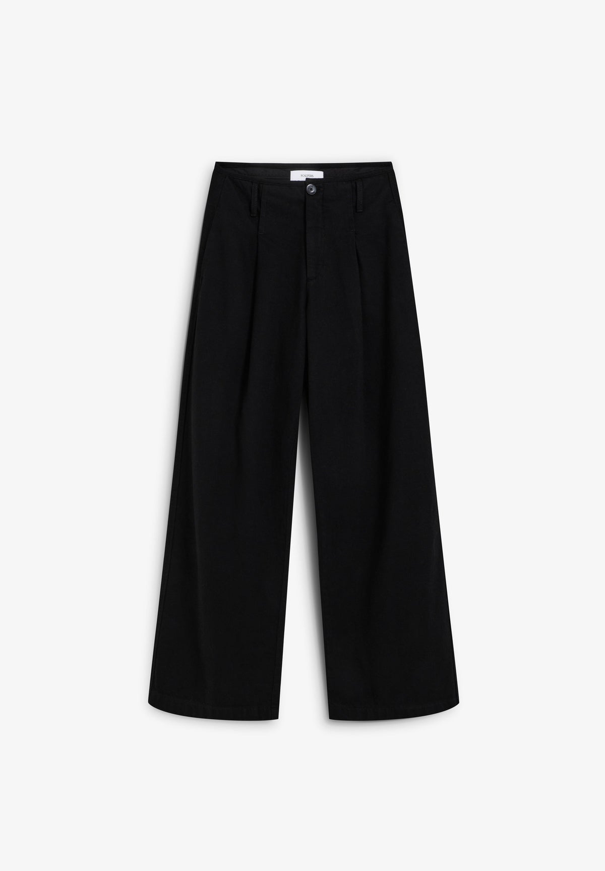 DARTED COTTON TROUSERS