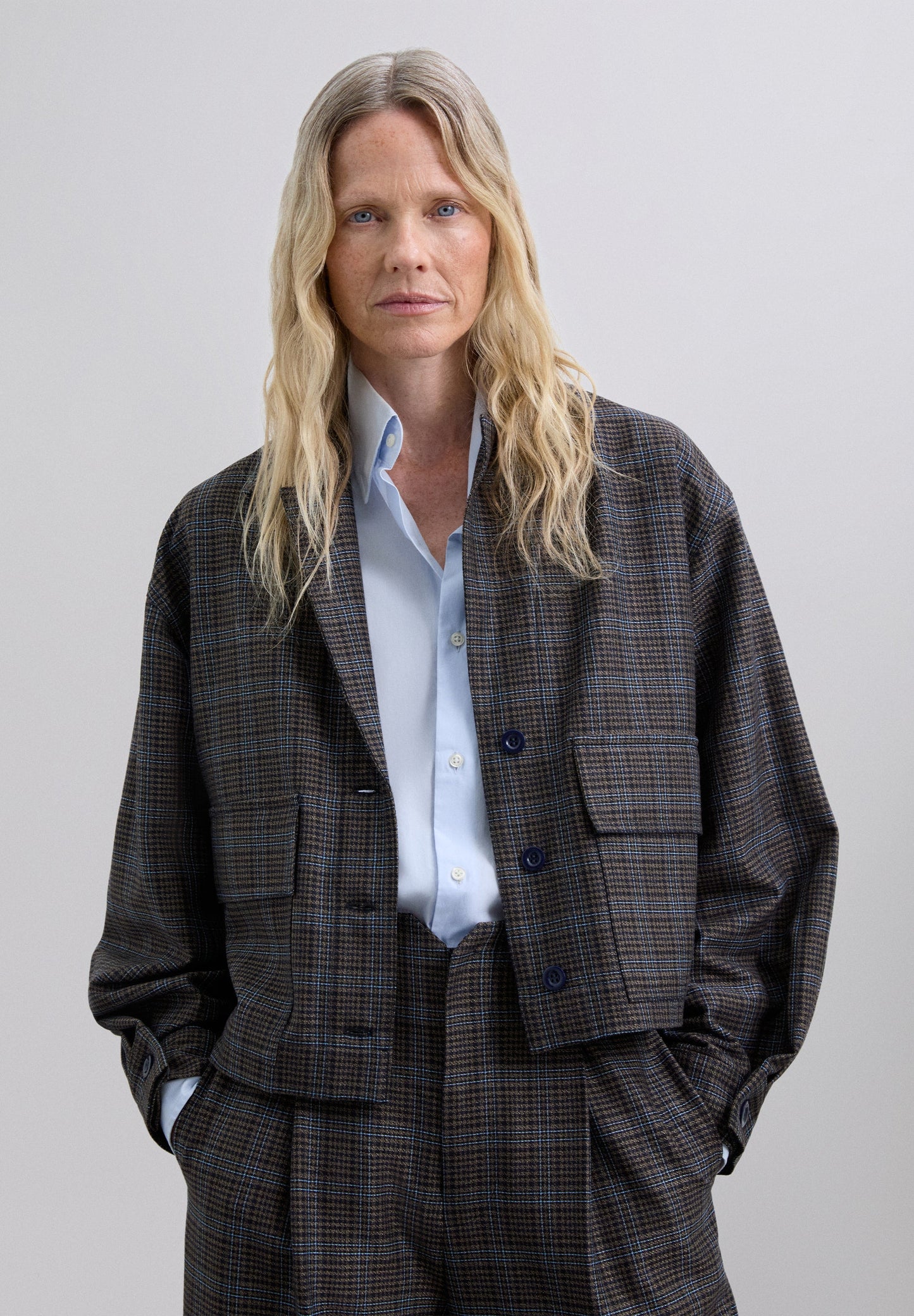 CHECK CARDIGAN
