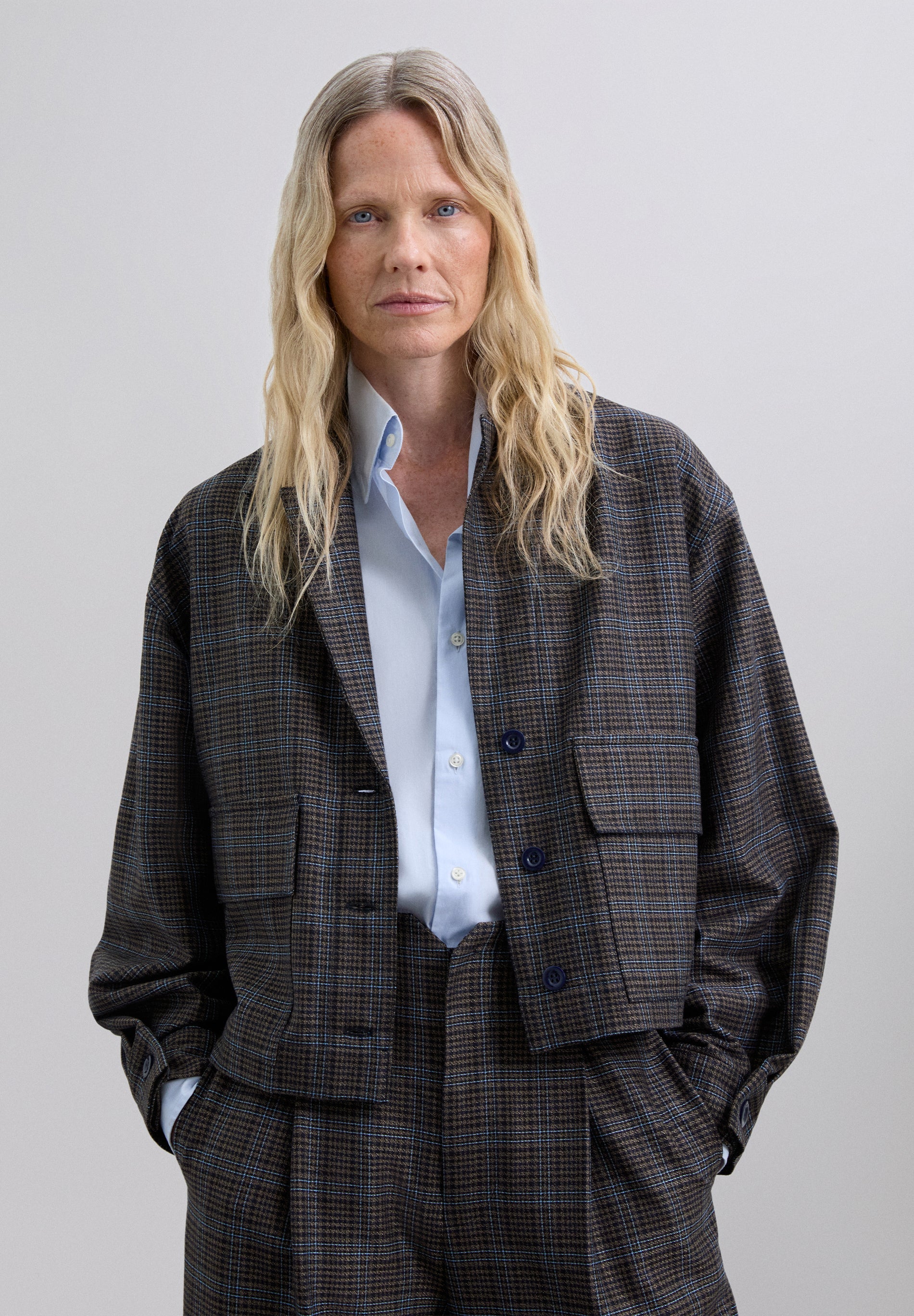 CHECK CARDIGAN