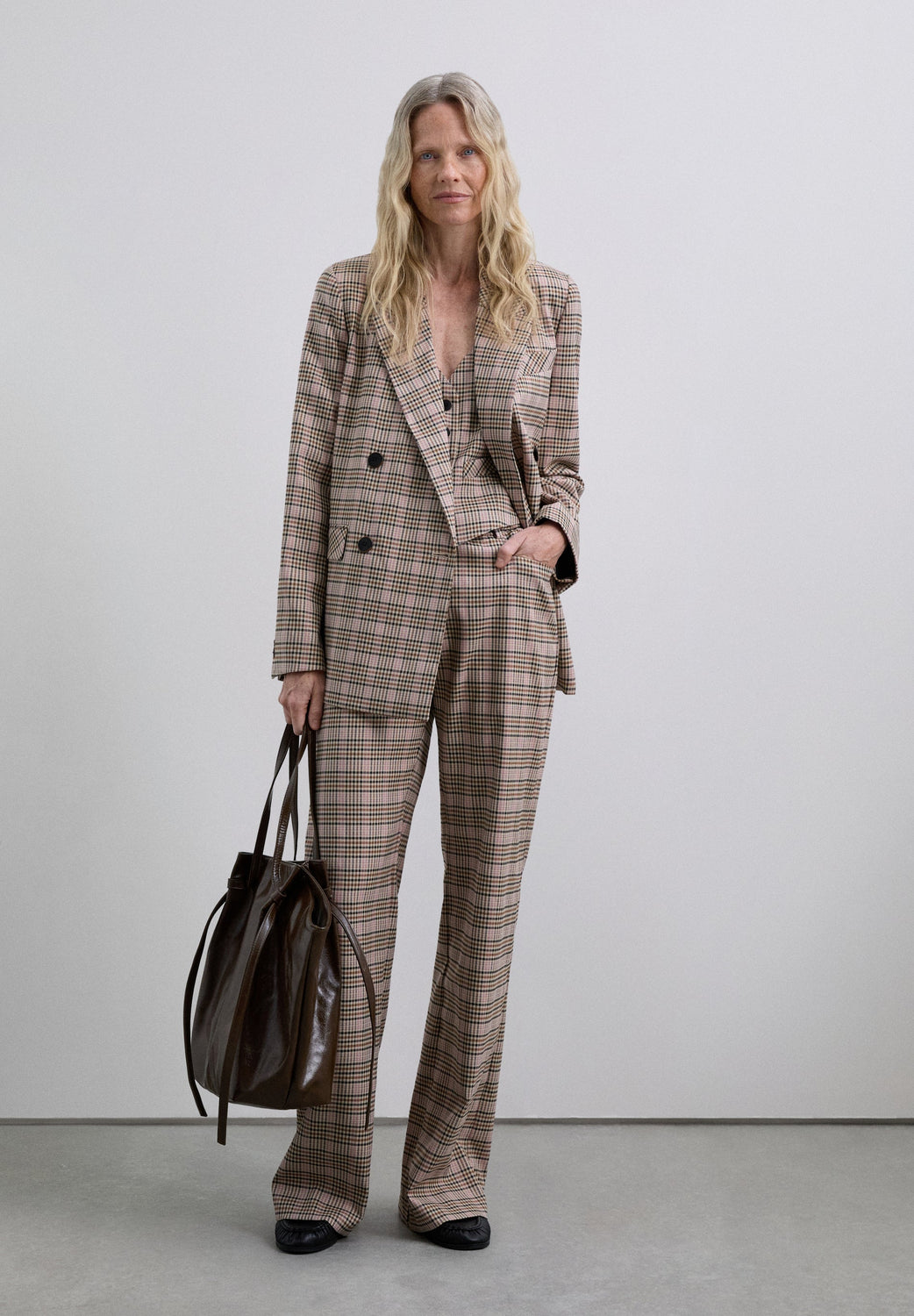 BLAZER CRUZADA CUADROS - Scalpers