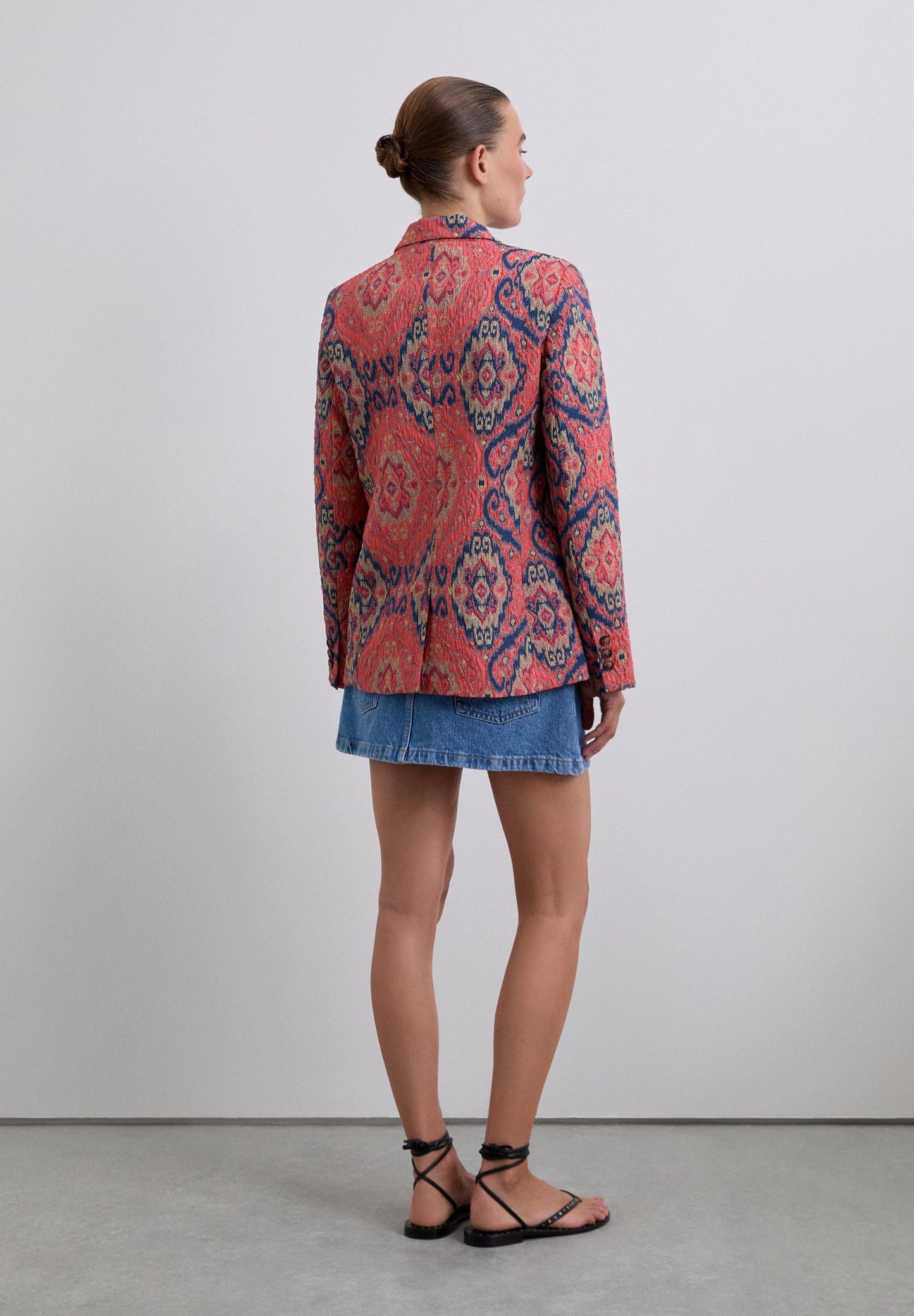 JACQUARD PRINT BLAZER